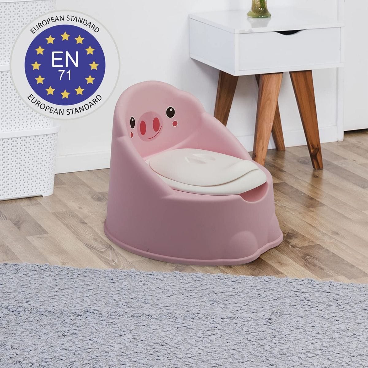 LuvLap Wee Piggy Potty Seat, Pink
