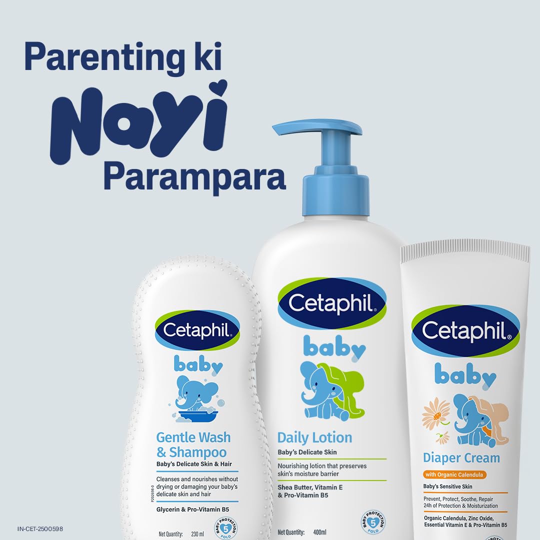 Cetaphil Baby Diaper Cream – Soothing Protection with Organic Calendula (70g)