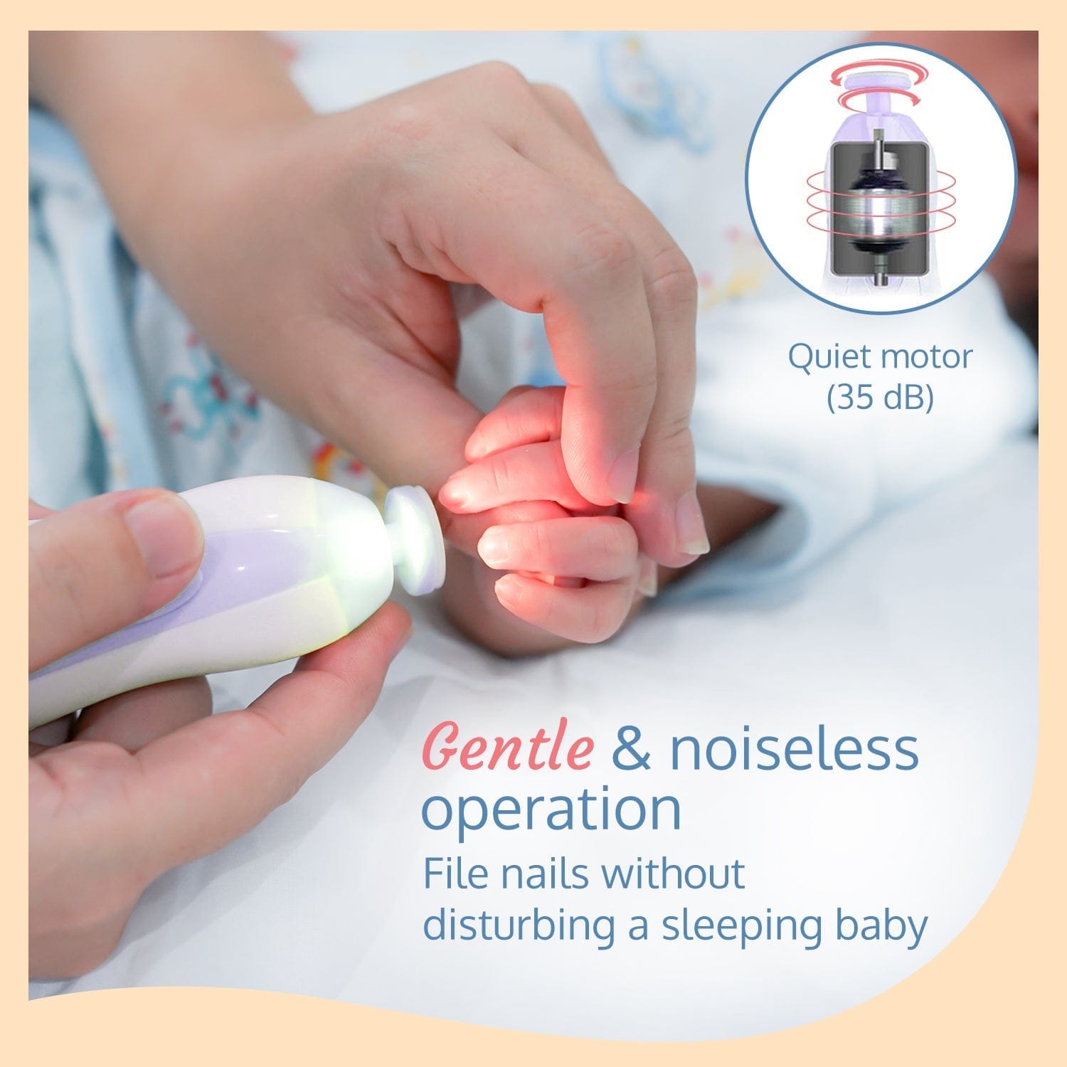 LuvLap Baby & Mother Electric Nail Grooming Set