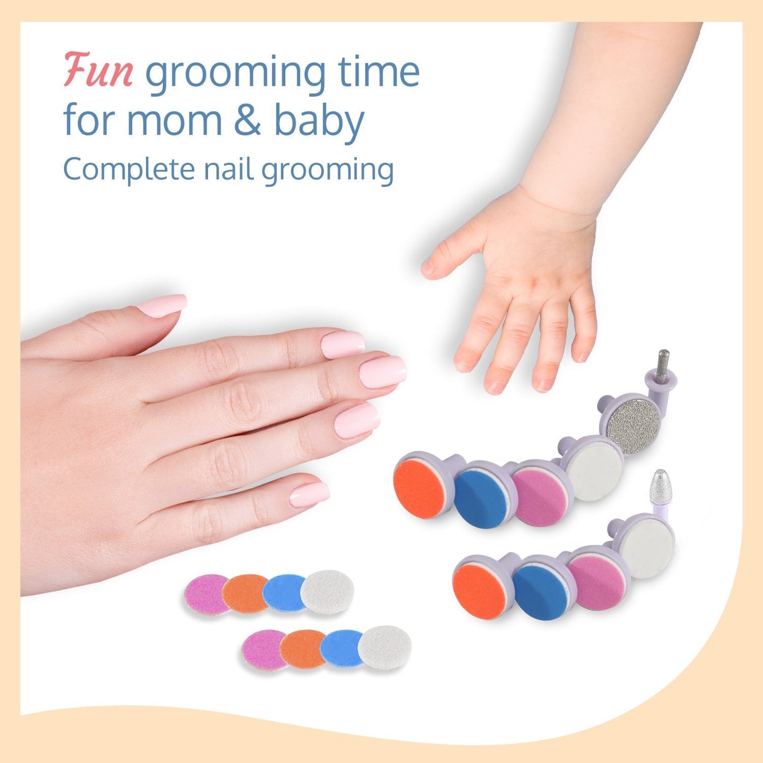 LuvLap Baby & Mother Electric Nail Grooming Set