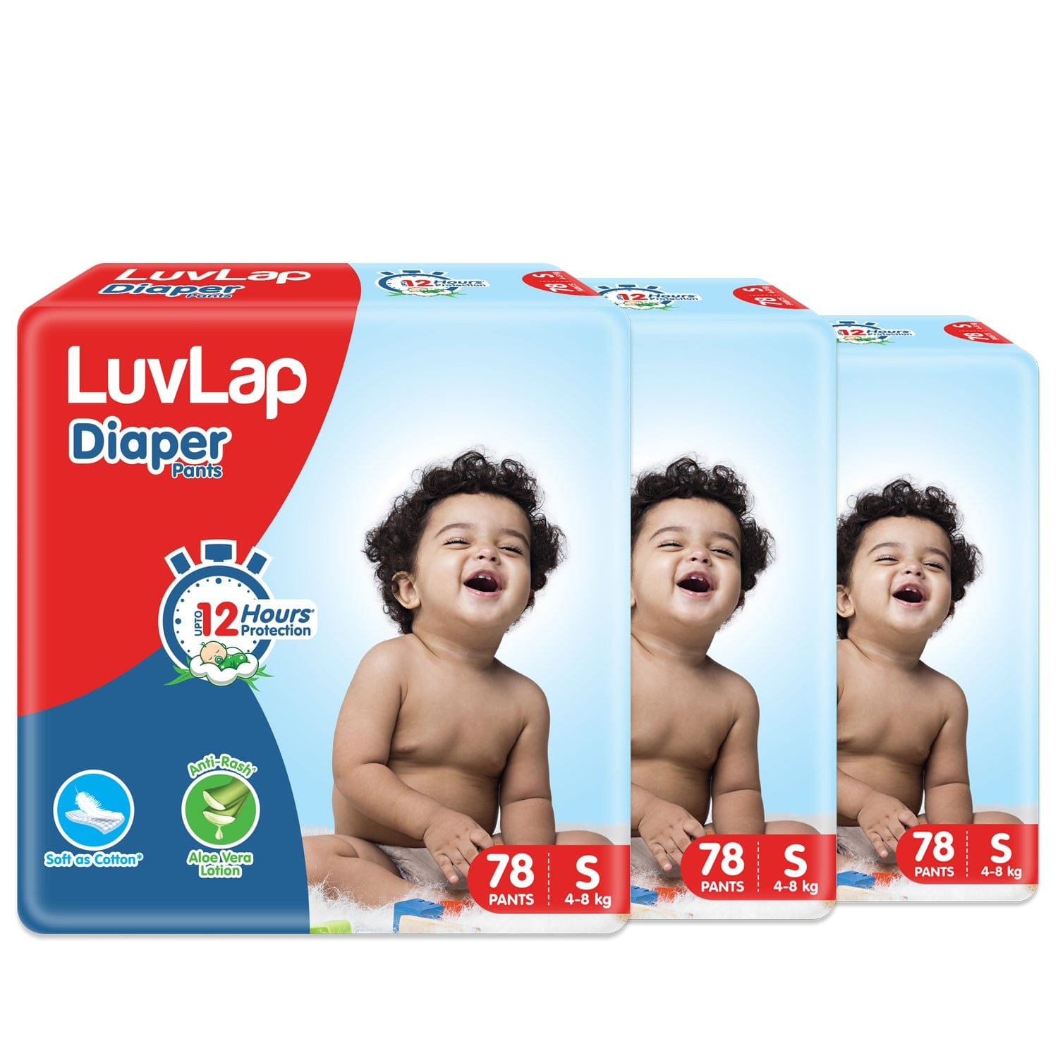 LuvLap Diaper Pants, Small, Super Jumbo Pack (234 Count), with upto 12 Hour protection