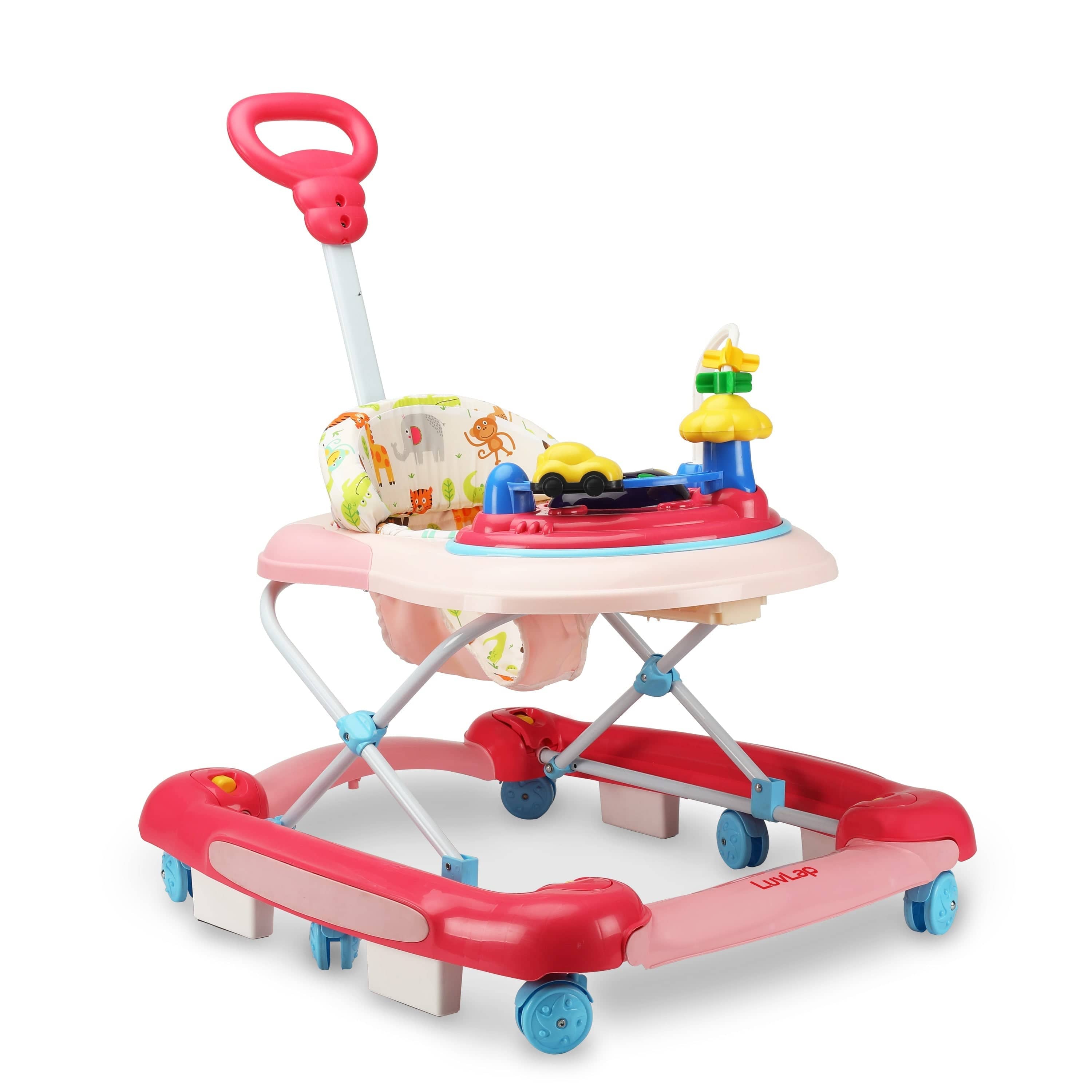 LuvLap Comfy Baby Walker & Rocker (Pink)