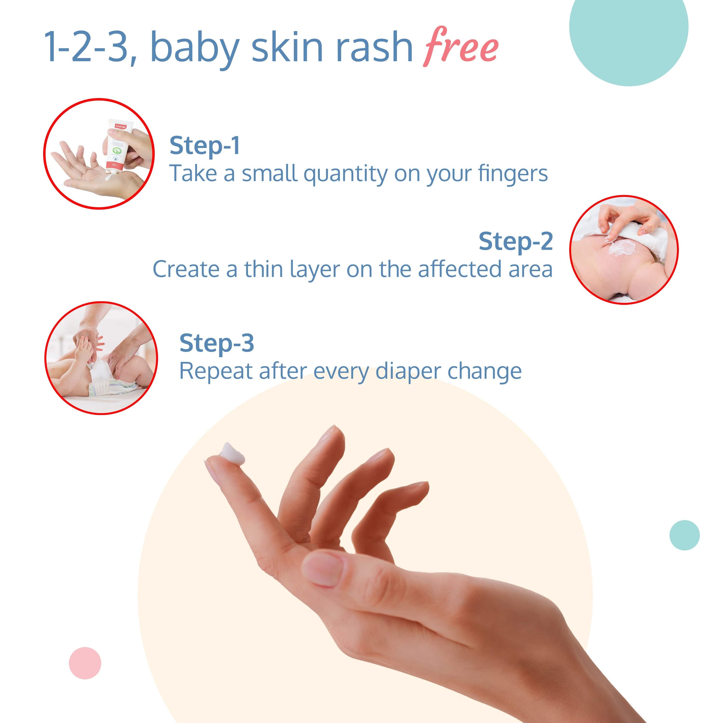 LuvLap Baby Diaper Rash Cream, 75G