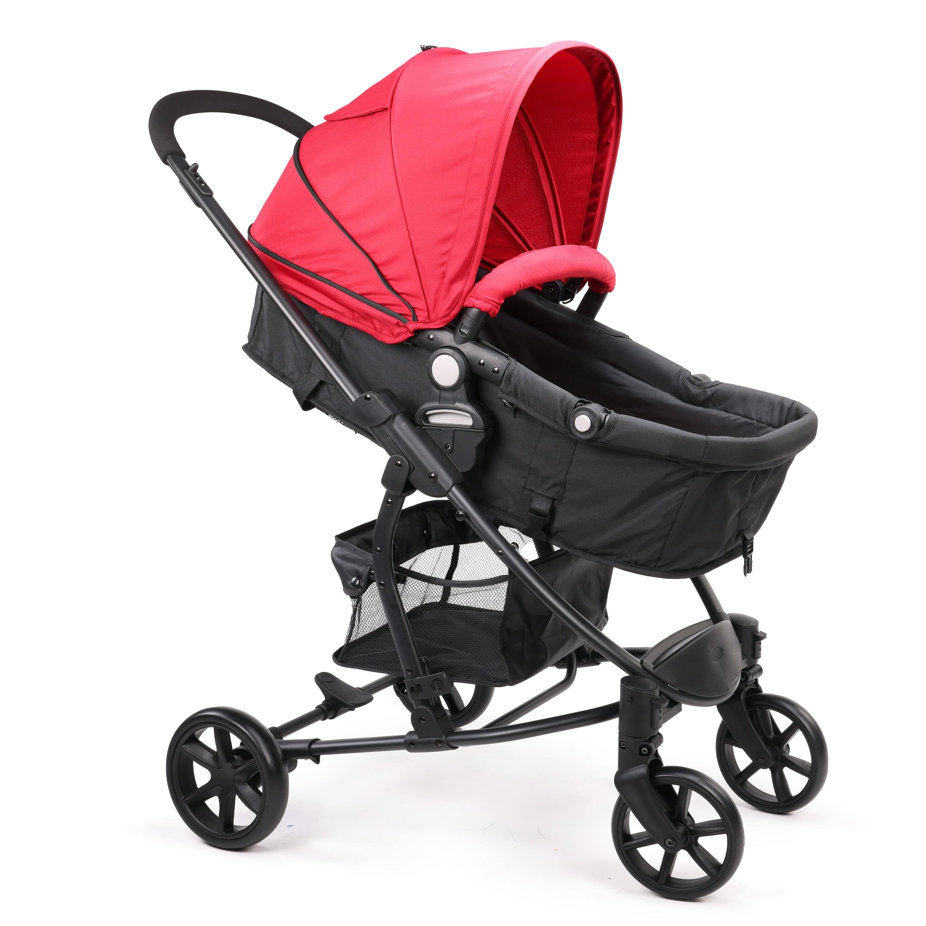 luvlap Regal Baby Stroller/Pram with 5 Point Safety Harness, Reversible Stroller, Looking Window, Multi Level Recline & Adjustable footrest, Extendable Canopy, Purple