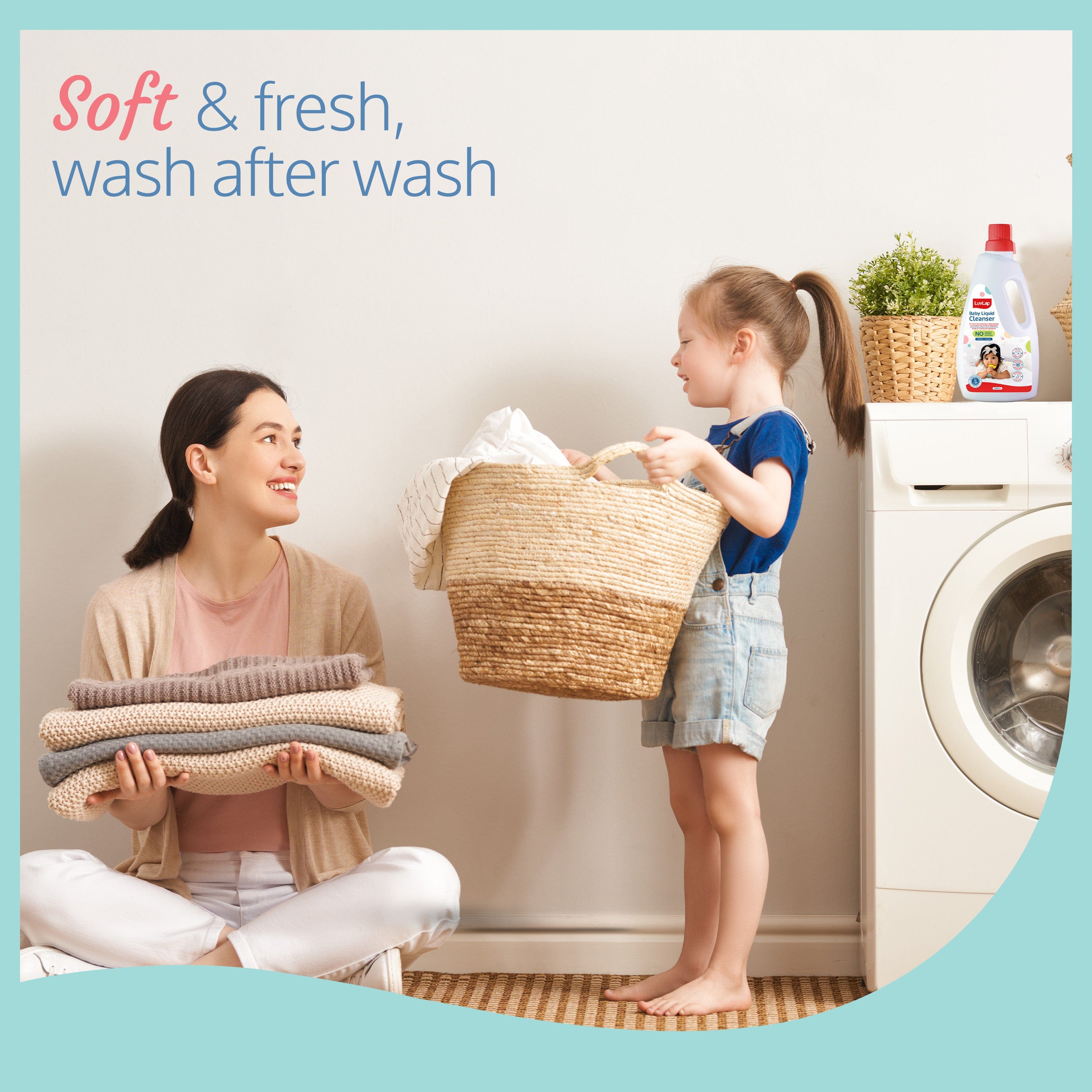 LuvLap Baby Laundry Detergent,500ml, pH Balanced Dermatologically tested formula, No harsh chemicals, Safe for mommy's hands & baby's skin, Anti Bacterial, Enriched in Aloe Vera, Softens clothes