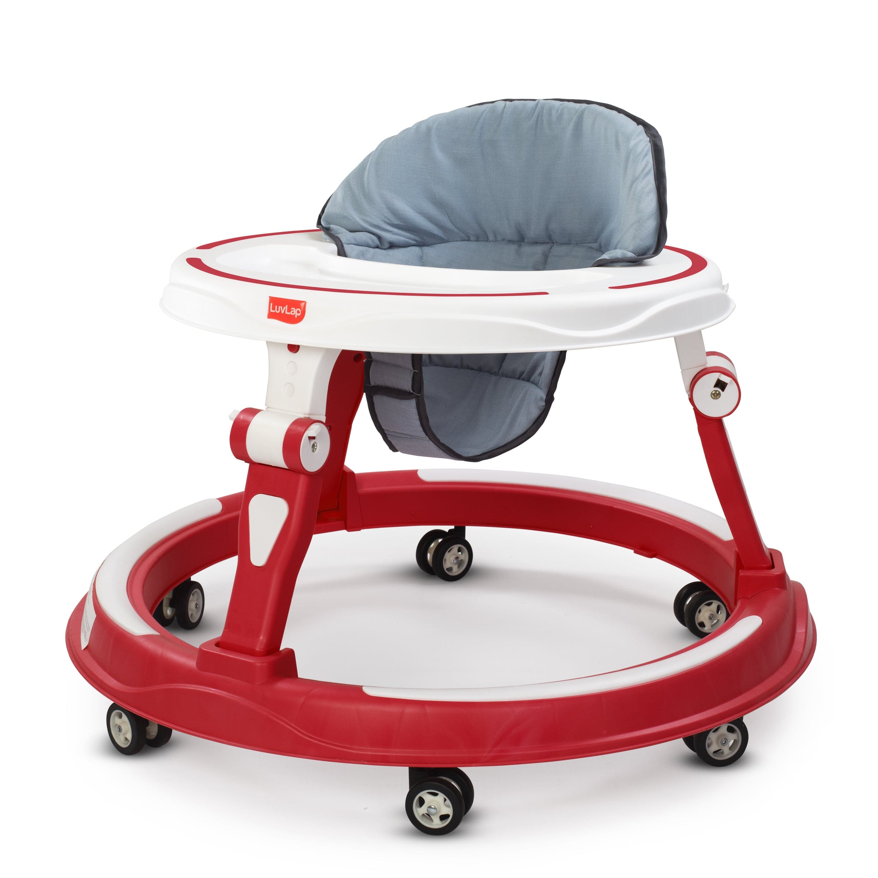 LuvLap Elegant 360° Baby Walker 9+ Months | 3 Level Height Adjustment Walker/Advanced Baby Activity Walker, Raspberry
