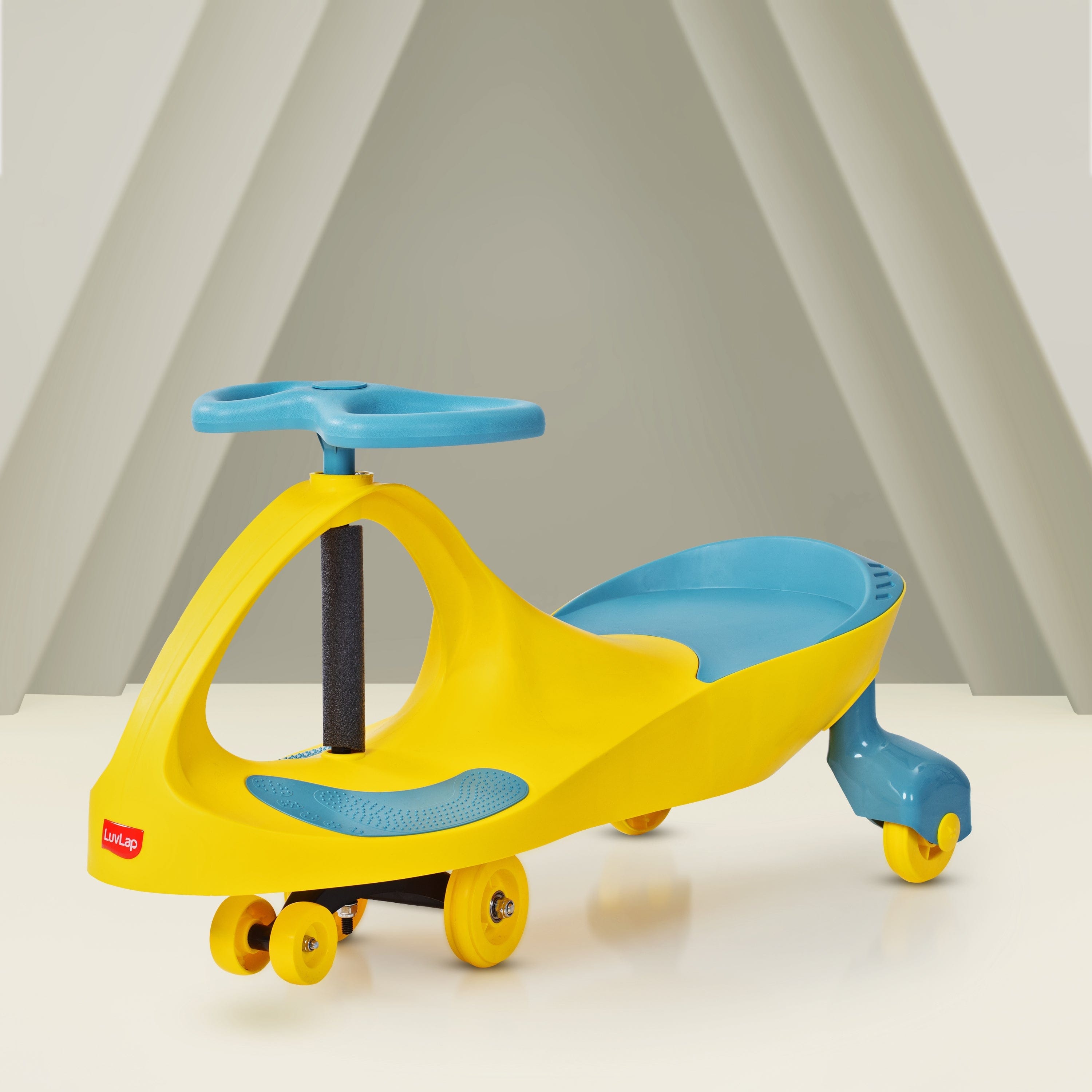 LuvLap Sunshine Swing Car, Push Car, Swing Car for Kids, Comfortable Seats & Durable, Smooth Wheels, Baby Car, Magic Toy, Ride On Toy, Kids Car, 3+ Years, Yellow & Green