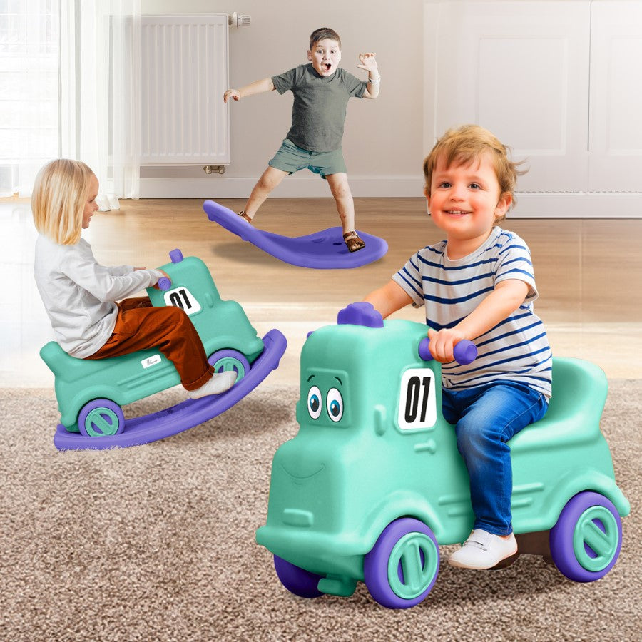R for Rabbit Rock N Ride 3-in-1 Balance Board, Ride On & Rocker for Kids (1-4 Years)