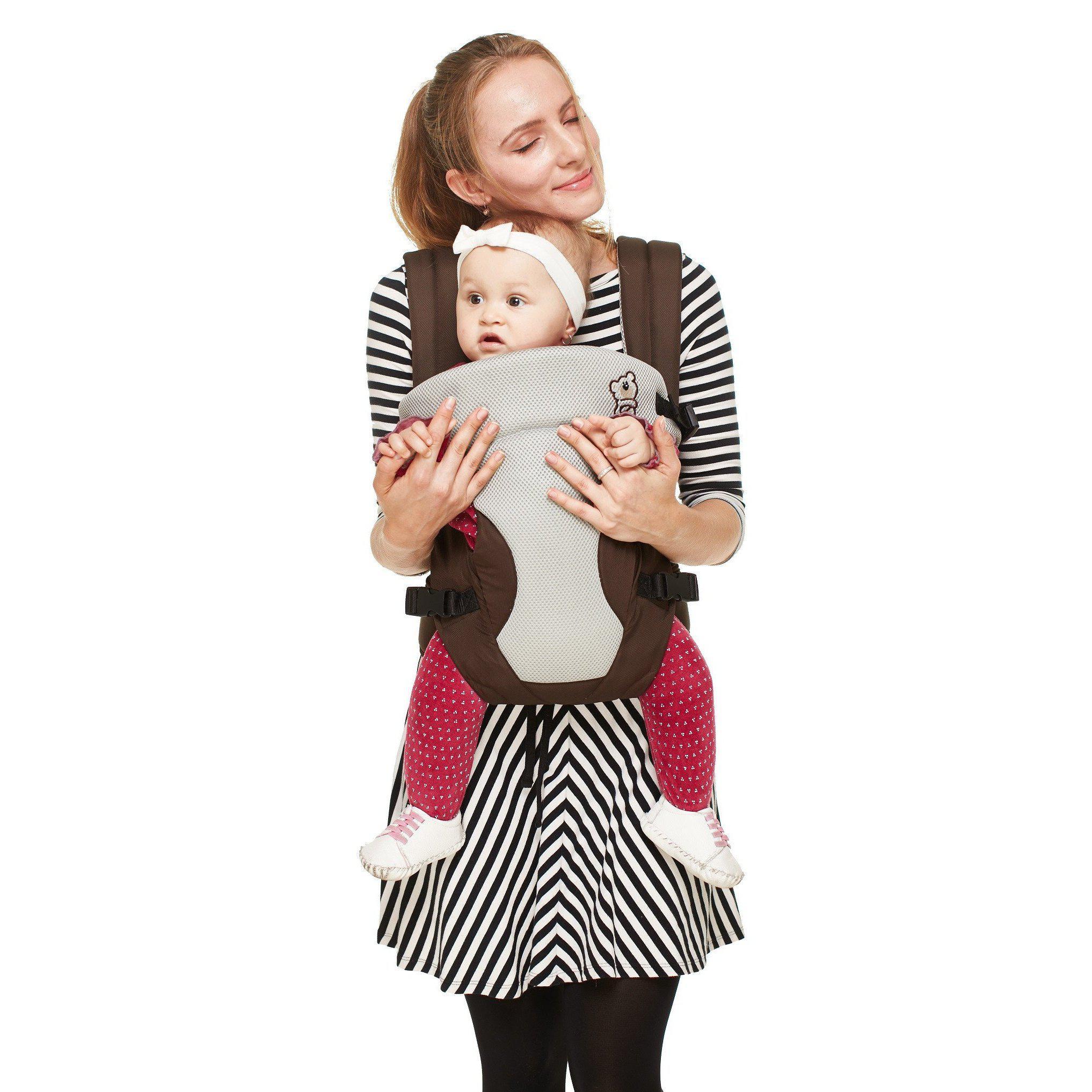 R for Rabbit New Cuddle Snuggle Carriers cum Kangaroo Bag, Front / Back Baby Carrier Position, Foldable Head Support