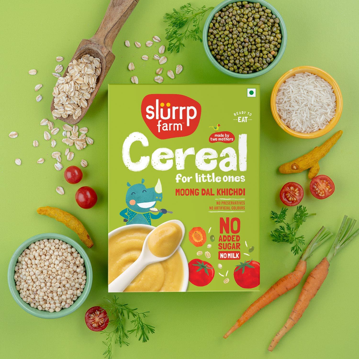 Slurrp Farm Moong Dal Khichdi Porridge Mix | 200g