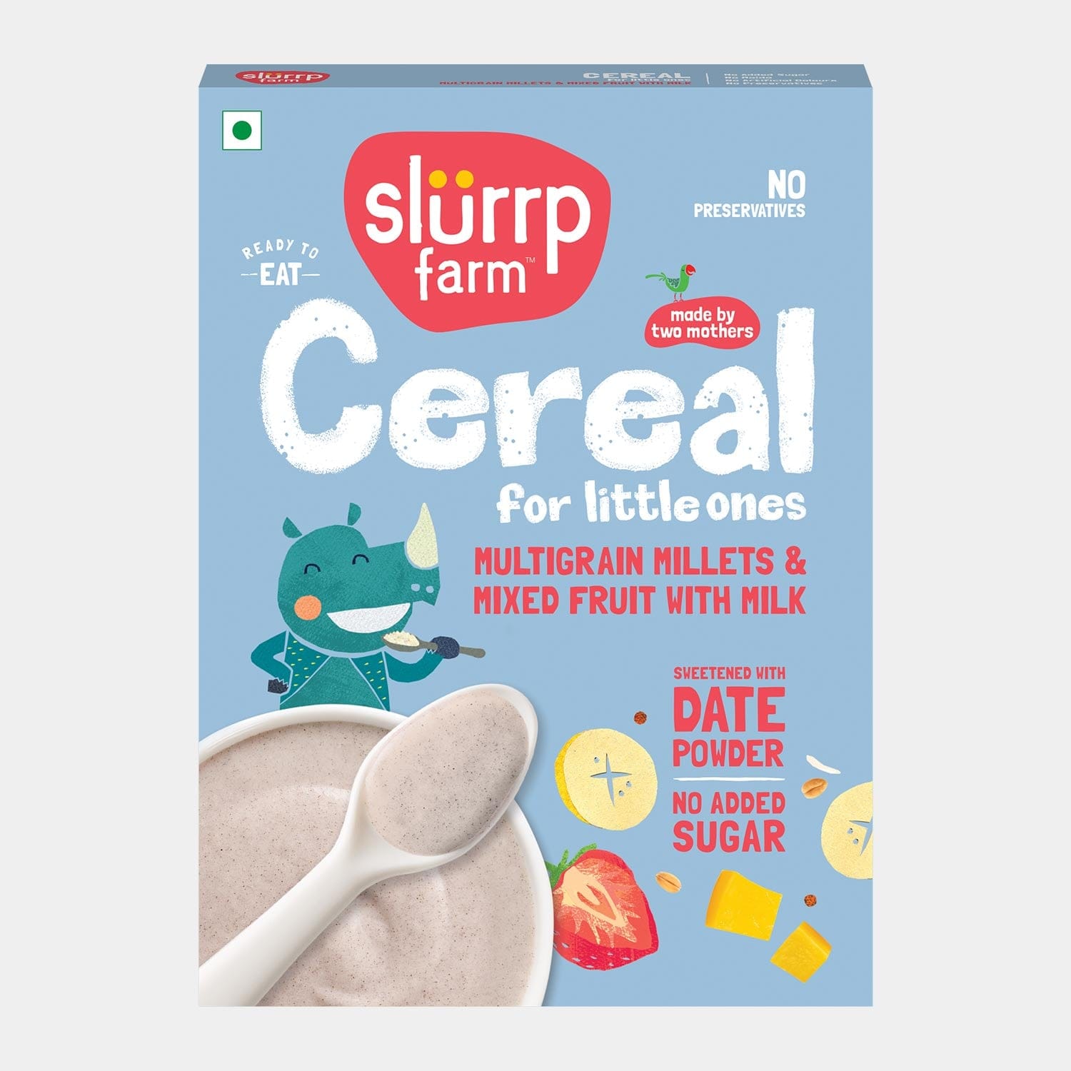 Slurrp Farm Multigrain Millets and Mixed Fruit Cereal with Milk | 200g