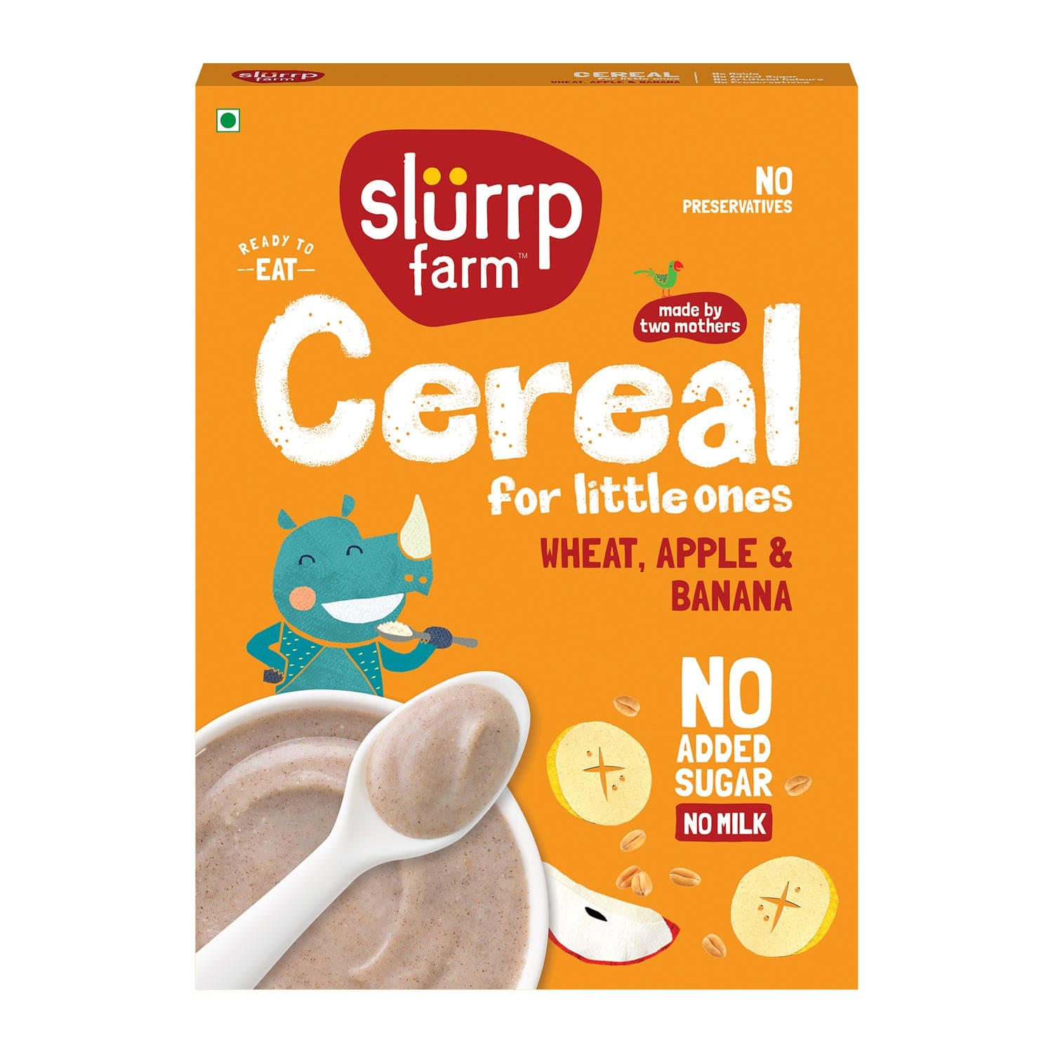 Slurrp Farm Instant Healthy Cereal | Wheat, Apple & Banana Cereal | 300g