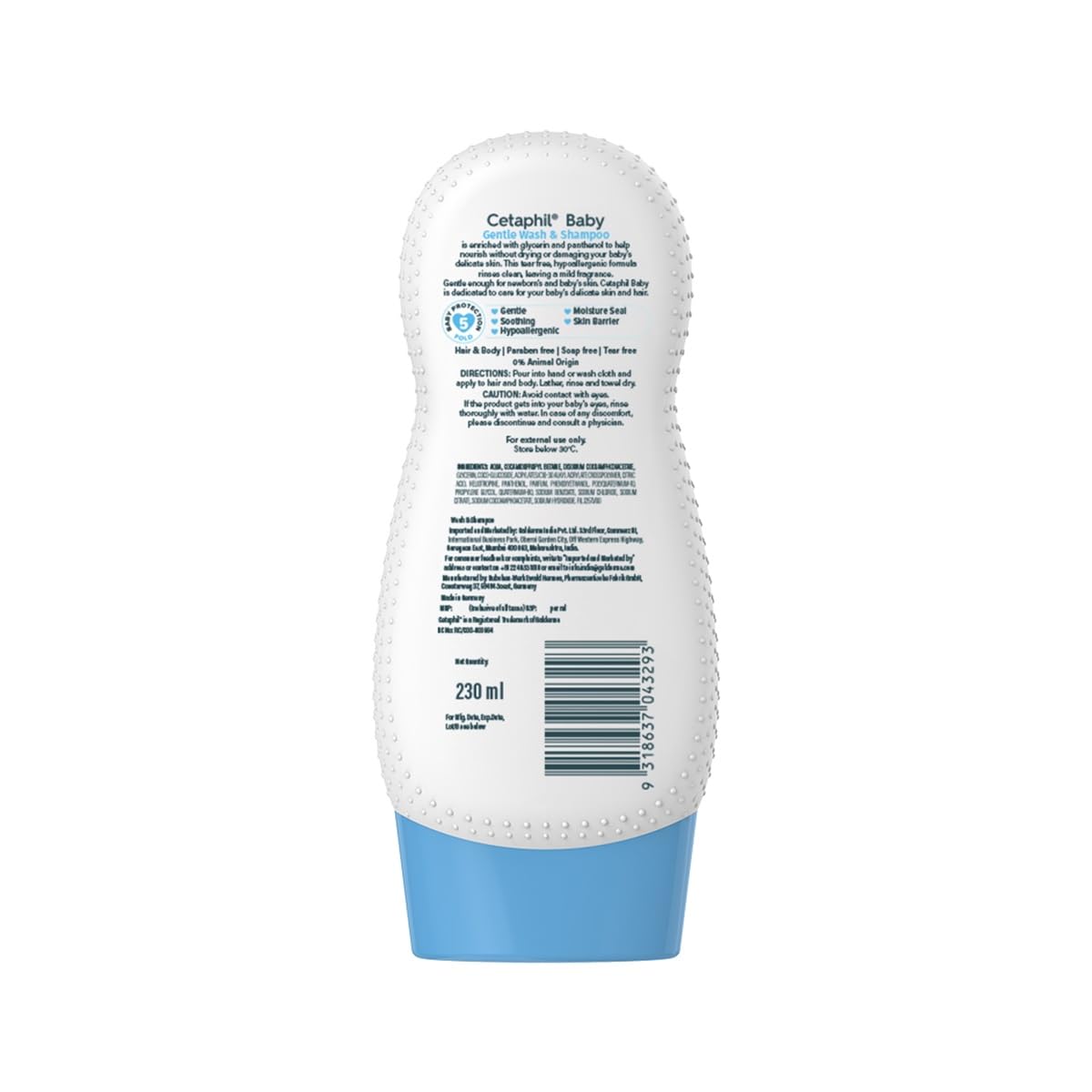 Cetaphil Baby Shampoo & Body Wash – Gentle Cleansing with Chamomile (230ml)