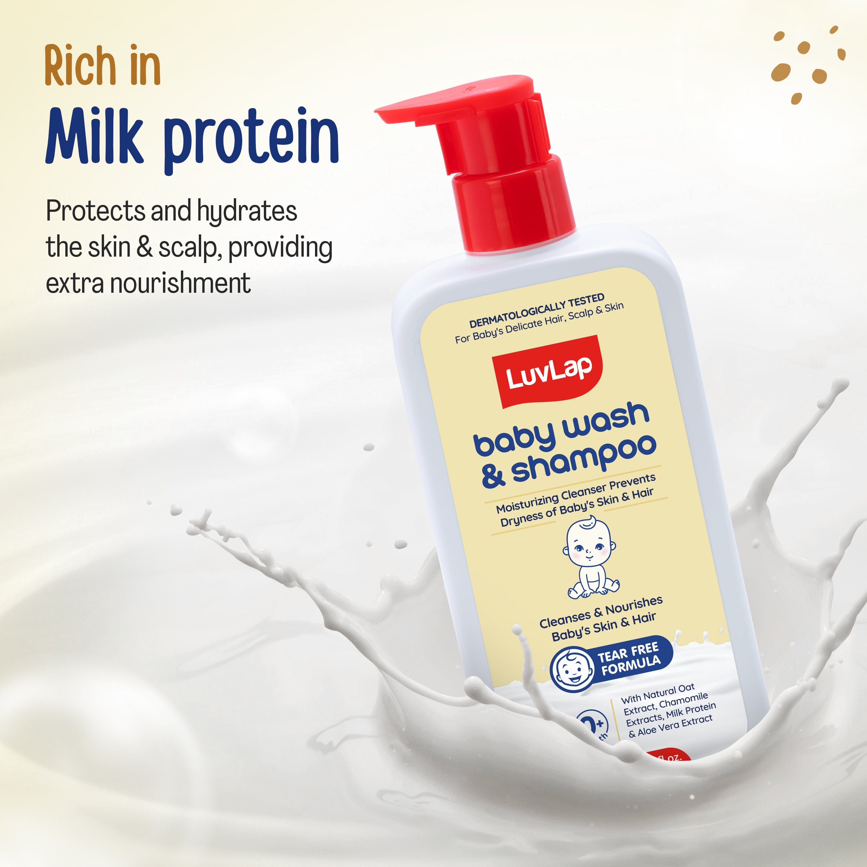 LuvLap Baby Wash & Shampoo - 600ml*