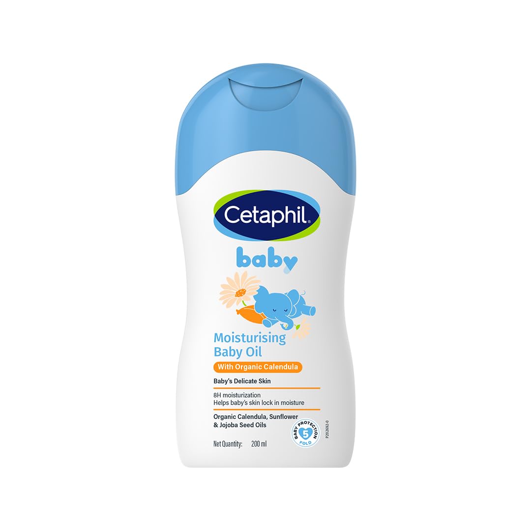 Cetaphil Baby Moisturising Oil – Gentle Nourishment with Organic Calendula 200 ML