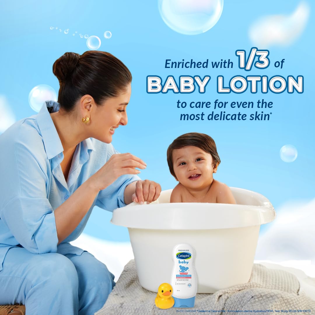 Cetaphil Baby Moisturising Bath & Wash – Gentle Hydration for Sensitive Skin (230ml)