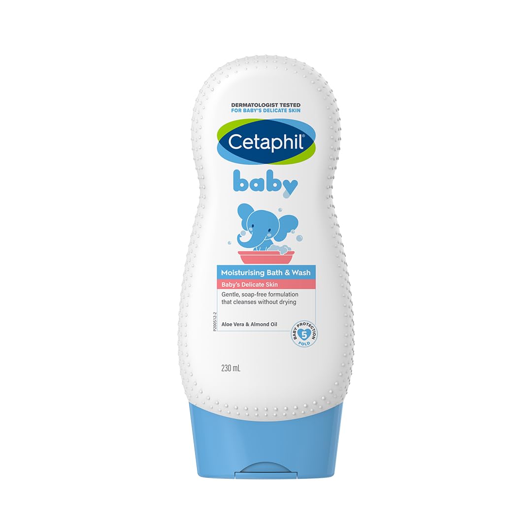 Cetaphil Baby Moisturising Bath & Wash – Gentle Hydration for Sensitive Skin (230ml)