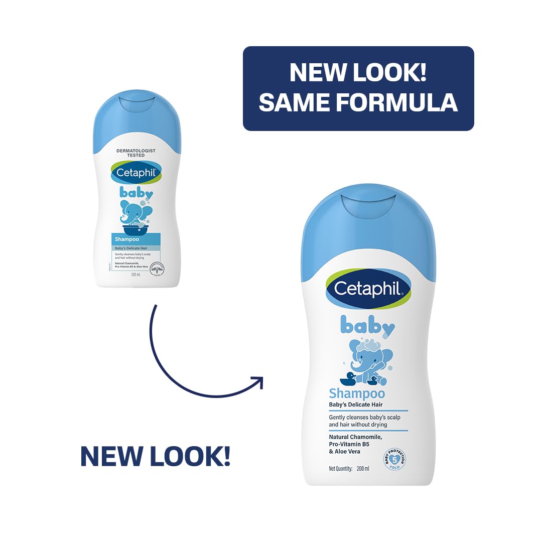 Cetaphil Baby Shampoo – Gentle Cleansing with Natural Chamomile (200ml)