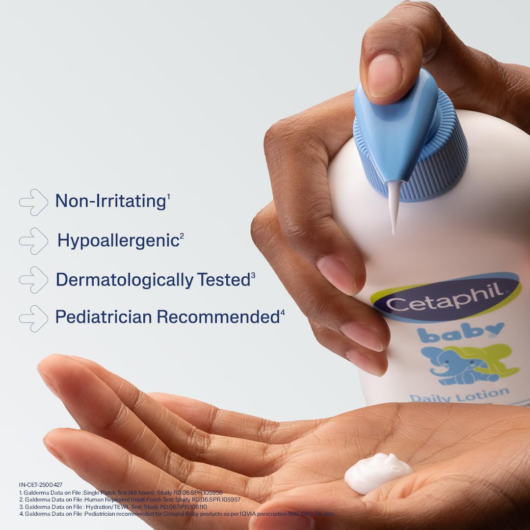 Cetaphil Baby Daily Lotion – Shea Butter & Vitamin E for Delicate Skin (400ml)