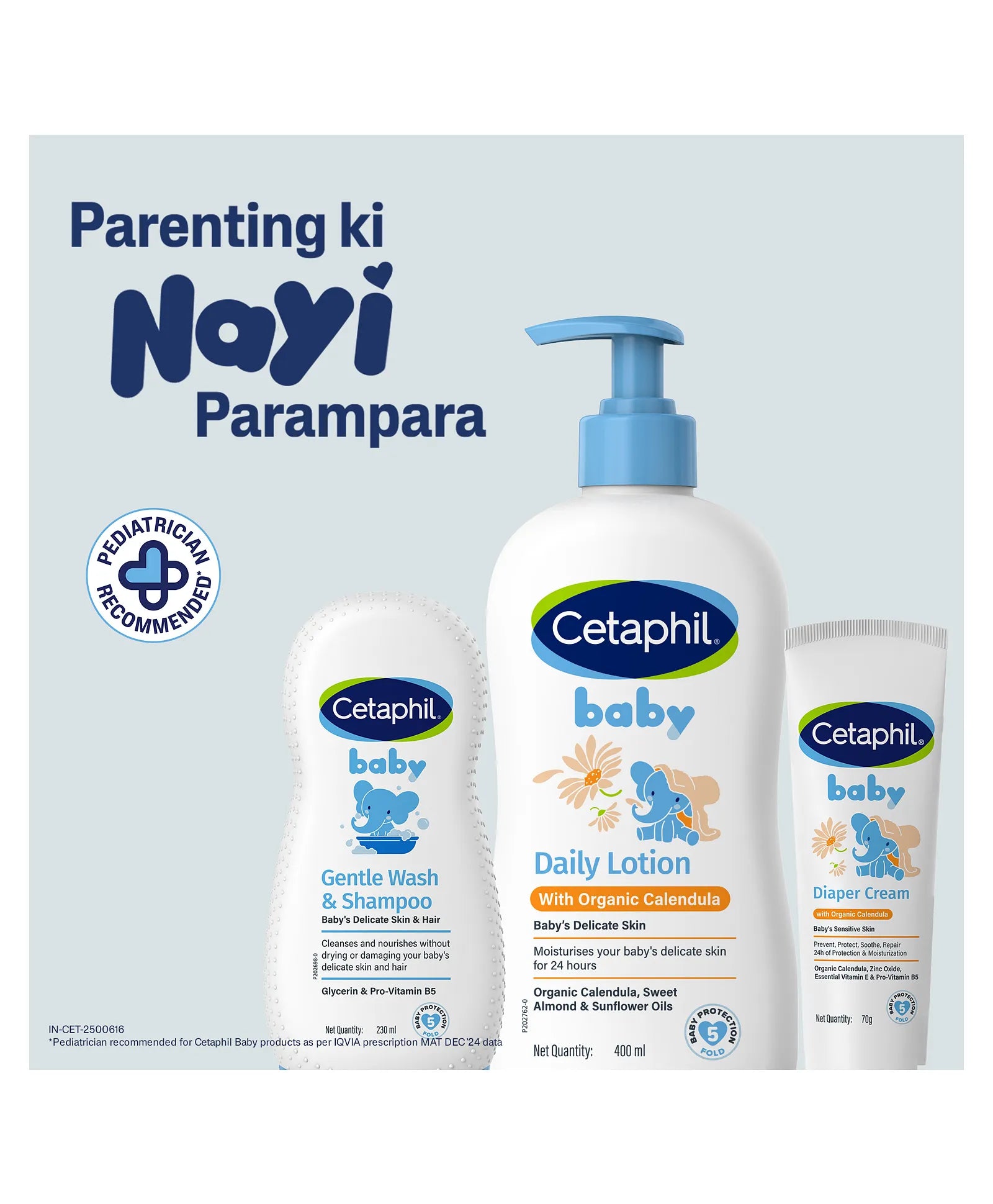 Cetaphil Baby Lotion – Moisturising Care with Organic Calendula (400ml)