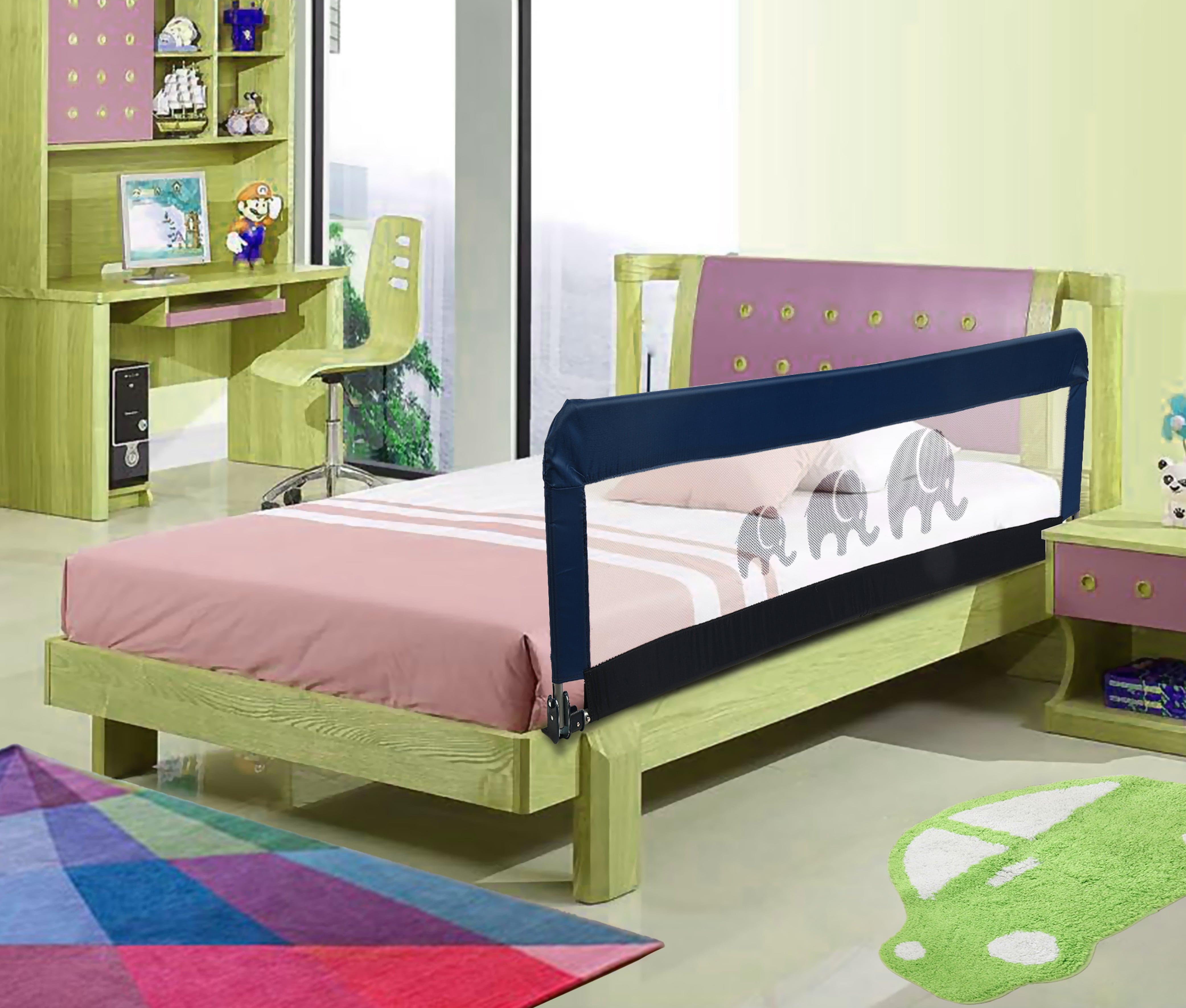 LuvLap Baby Bed Rail, Blue