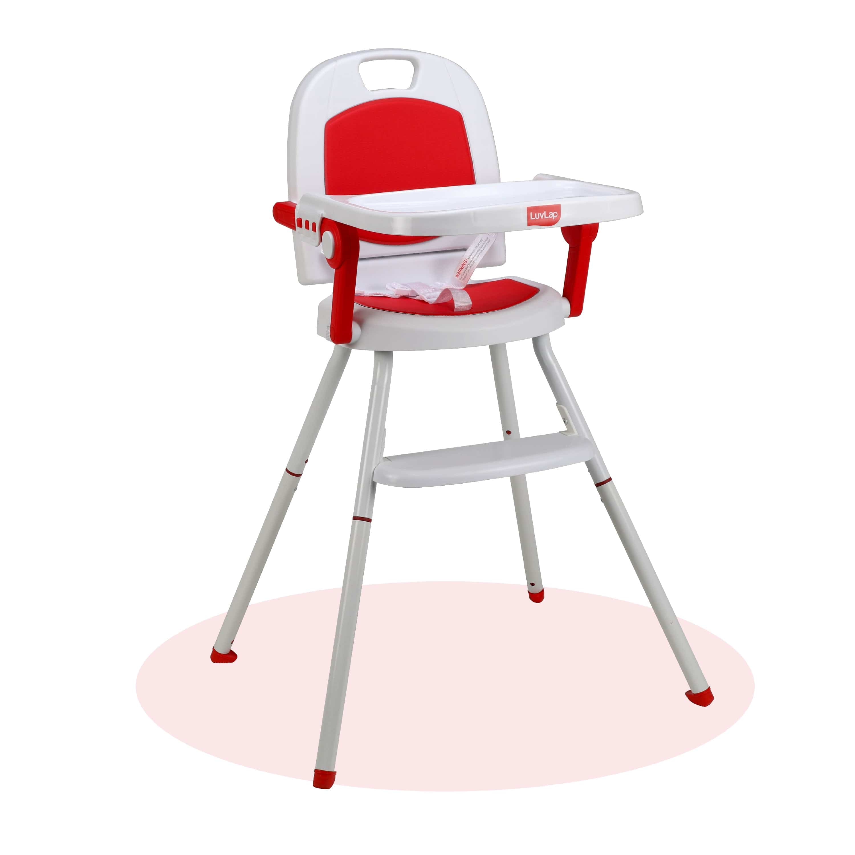 luvlap Cosmos 3-In-1 Baby High Chair, Red