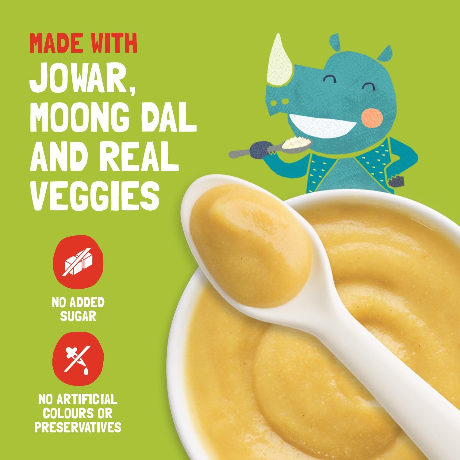 Slurrp Farm Moong Dal Khichdi Porridge Mix | 200g