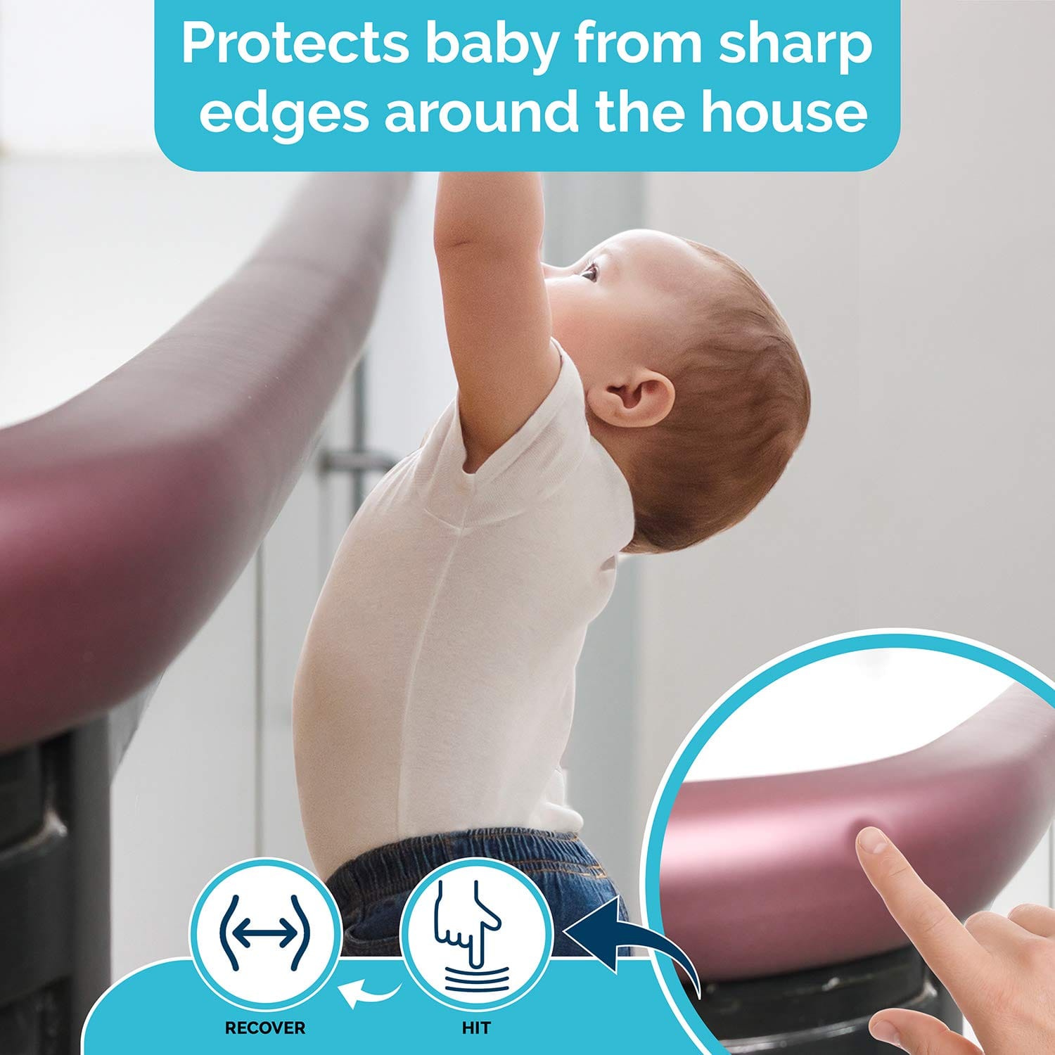 LuvLap Furniture Edge Guard Strips for Baby Safety with 3M Adhesive