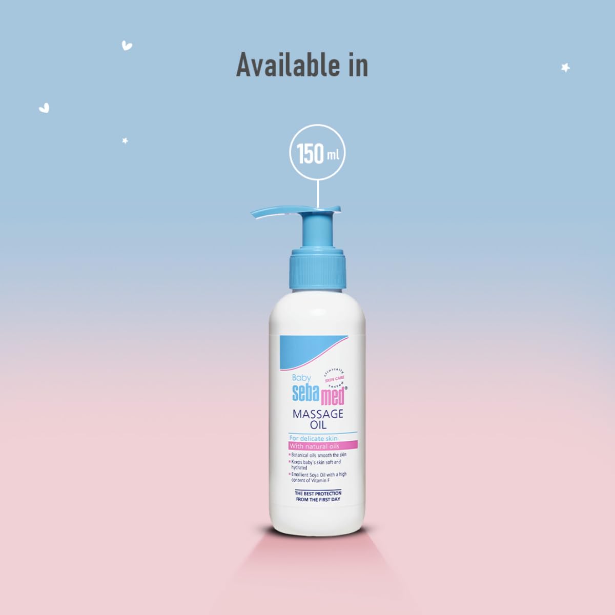 Sebamed Baby Massage Oil – Non-Greasy, Enriched with Soya Oil for Newborns (150ml)