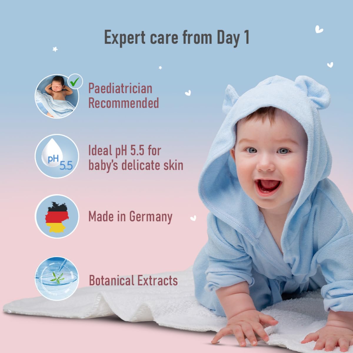 Sebamed Baby Massage Oil – Non-Greasy, Enriched with Soya Oil for Newborns (150ml)