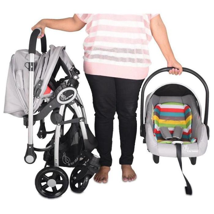 Chocolate Ride Travel System Kids Stroller Easy To Fold, Reversible Handle, Easy Attachment Of Infant Car-Seat