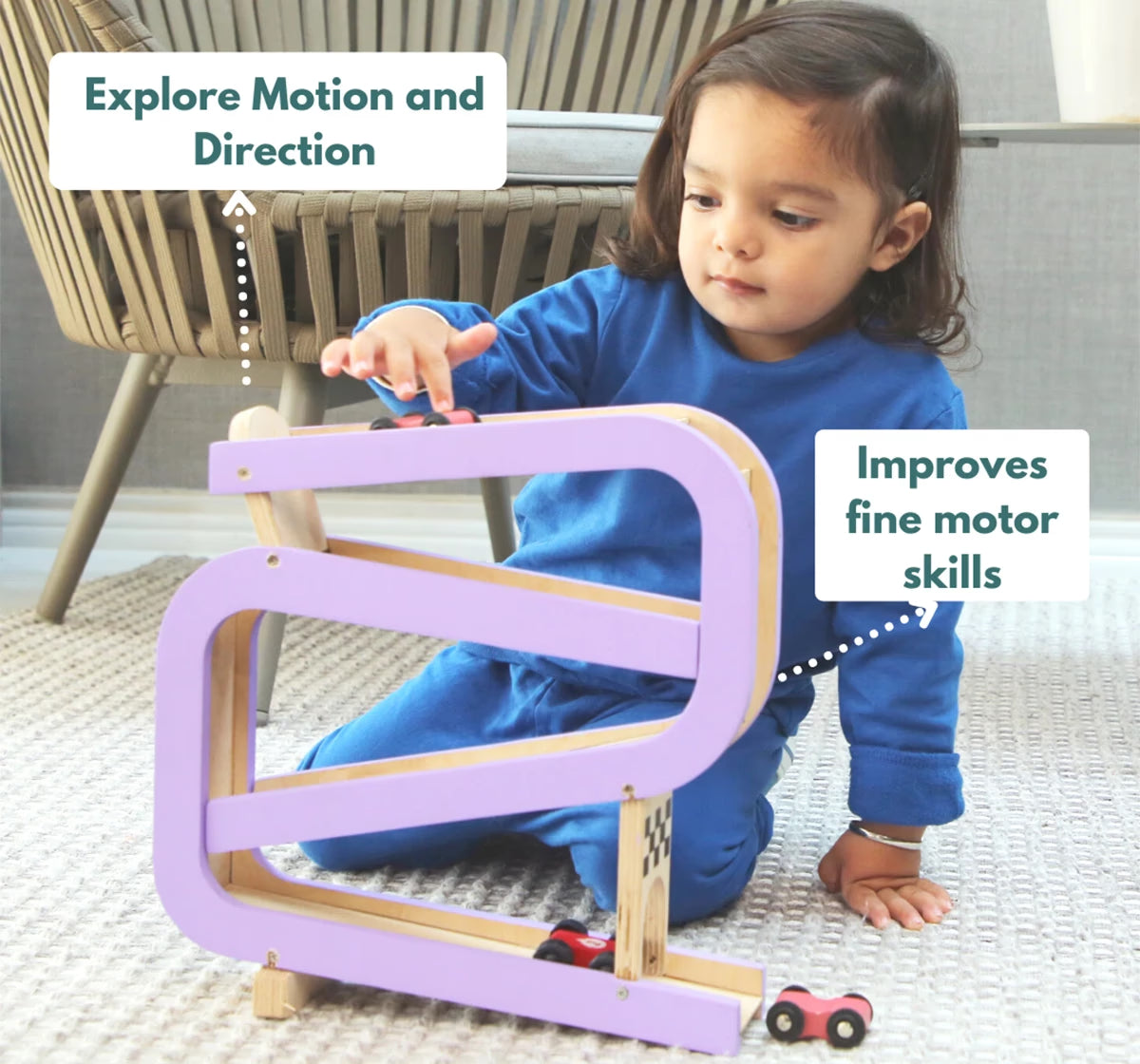 Curious Cub Montessori Learning Wooden Toys Box