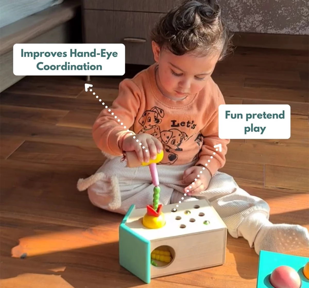 Curious Cub Montessori Learning Wooden Toys Box