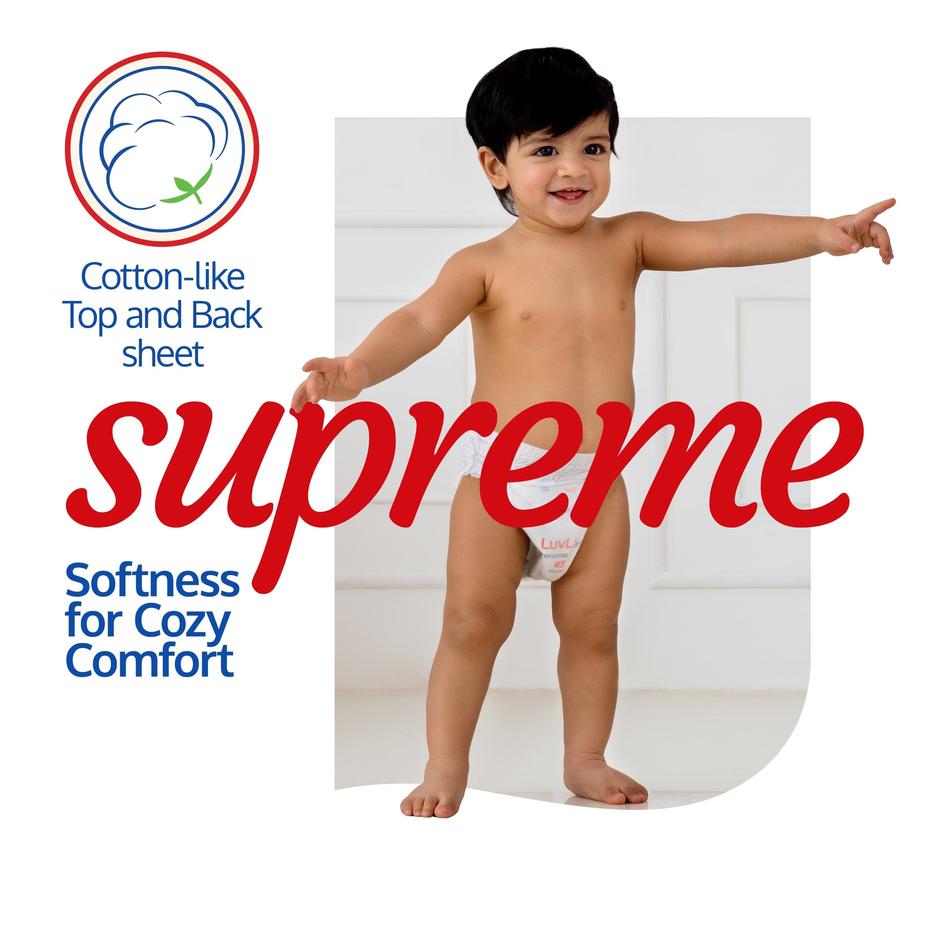 LuvLap Supreme Diaper Pants Medium, 7 To 12Kg, 72 Pcs