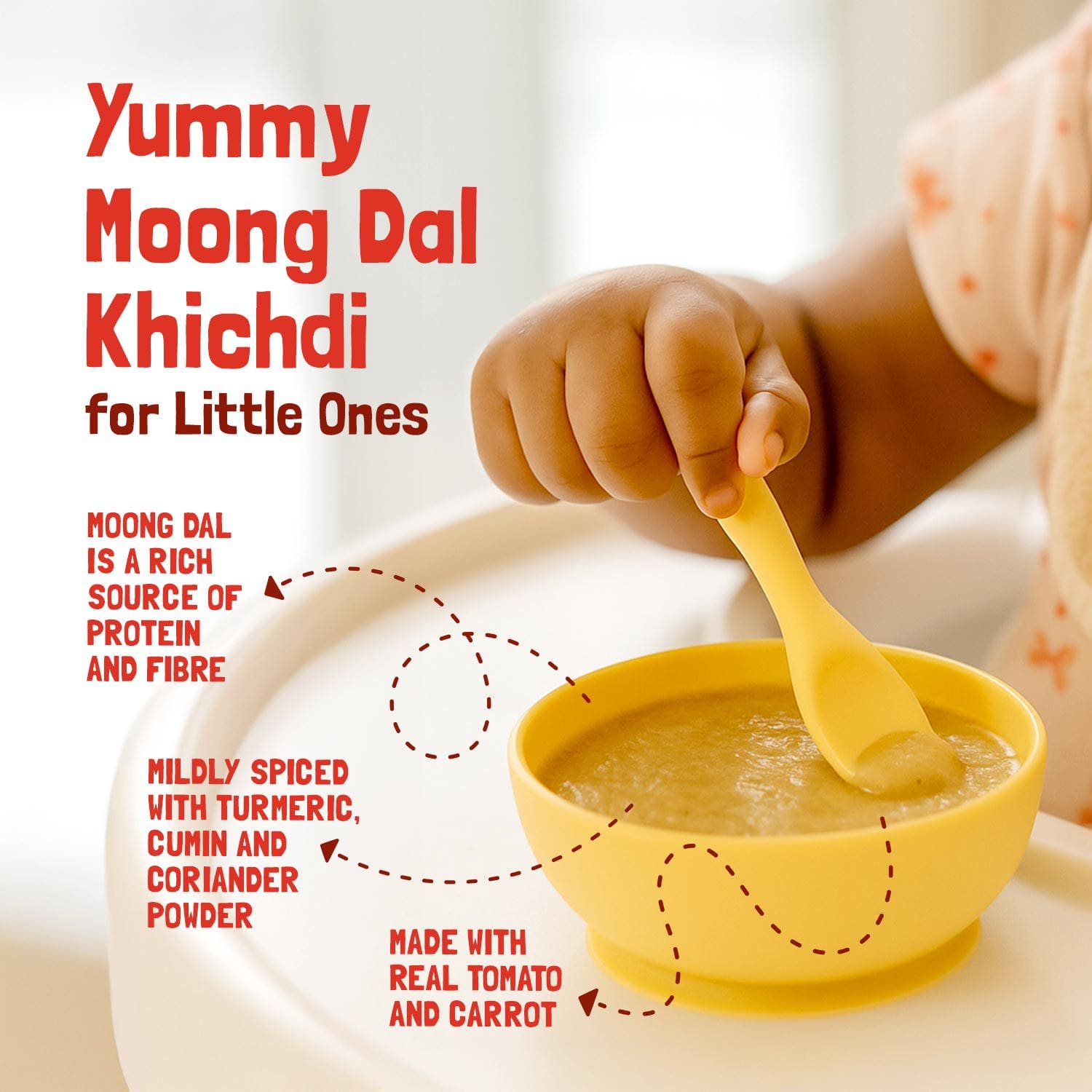 Slurrp Farm Moong Dal Khichdi Porridge Mix | 200g