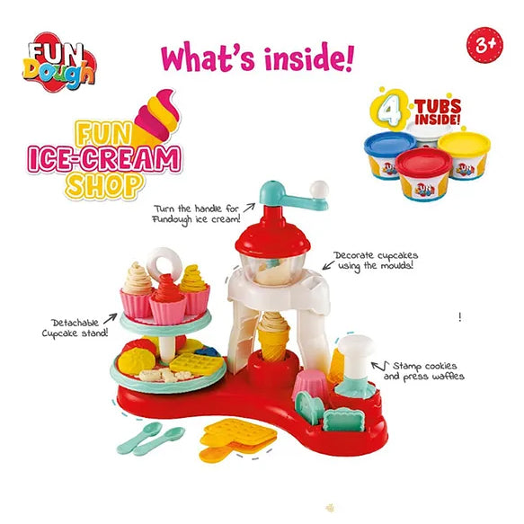 Fun Dough Funskool Ice Cream Shop - Multicolor