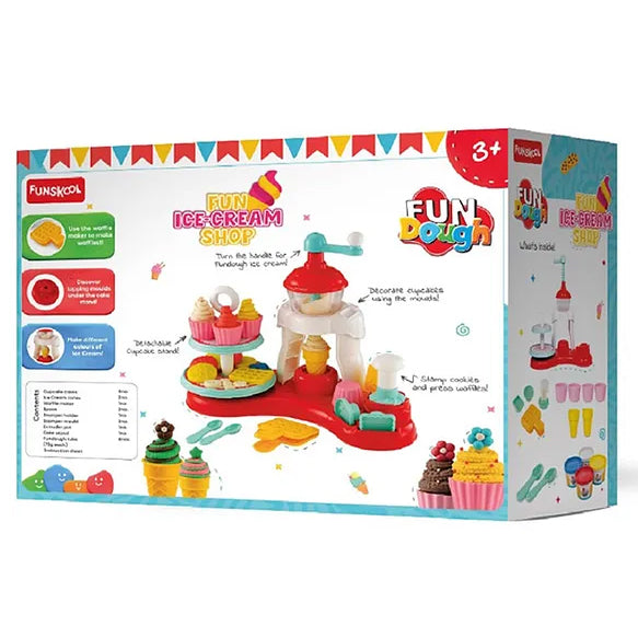 Fun Dough Funskool Ice Cream Shop - Multicolor