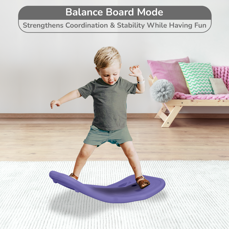 R for Rabbit Rock N Ride 3-in-1 Balance Board, Ride On & Rocker for Kids (1-4 Years)