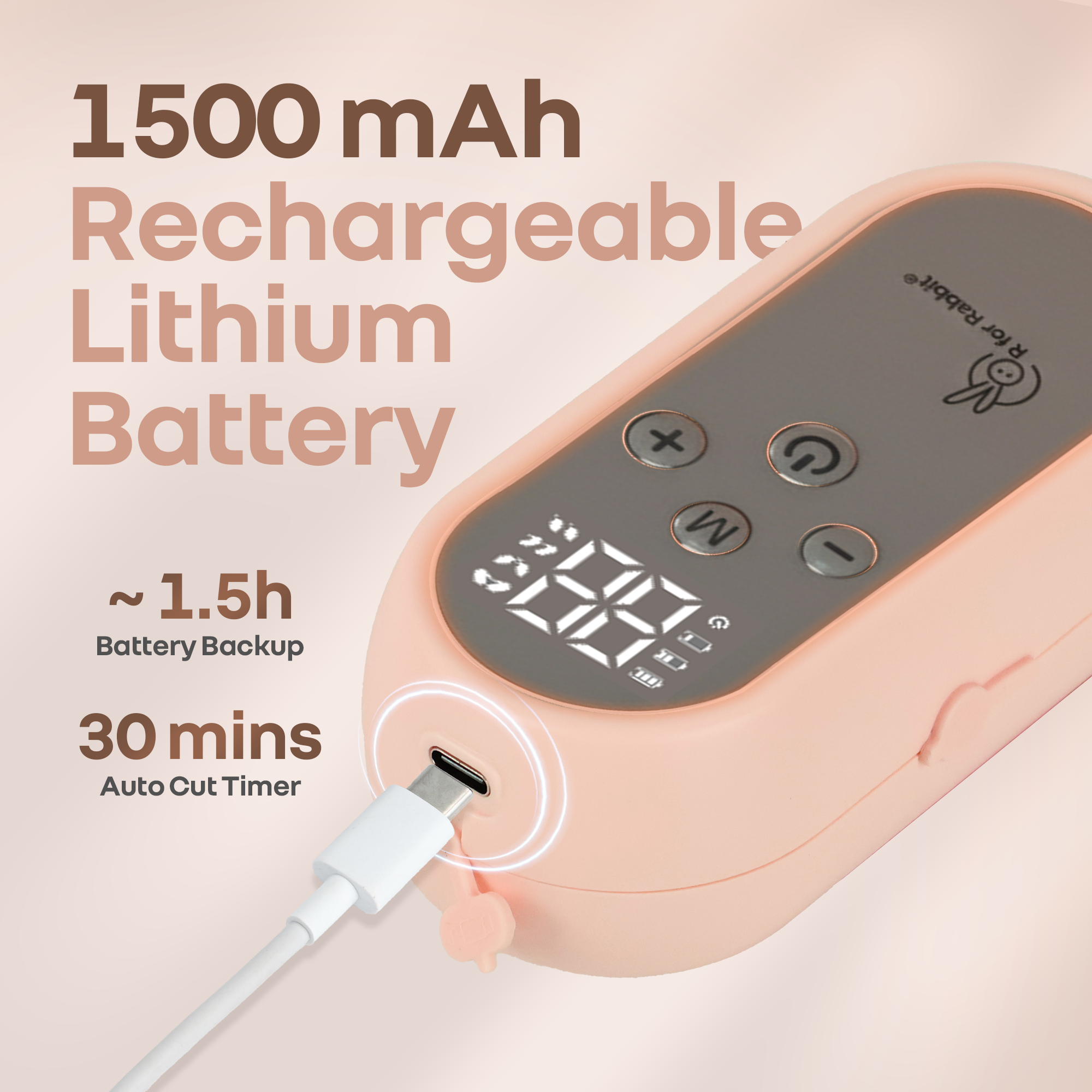 R for Rabbit Lactella Duo Smart Breast Pump for Modern Moms With 4 modes, 9 Levels & Anti-Backflow