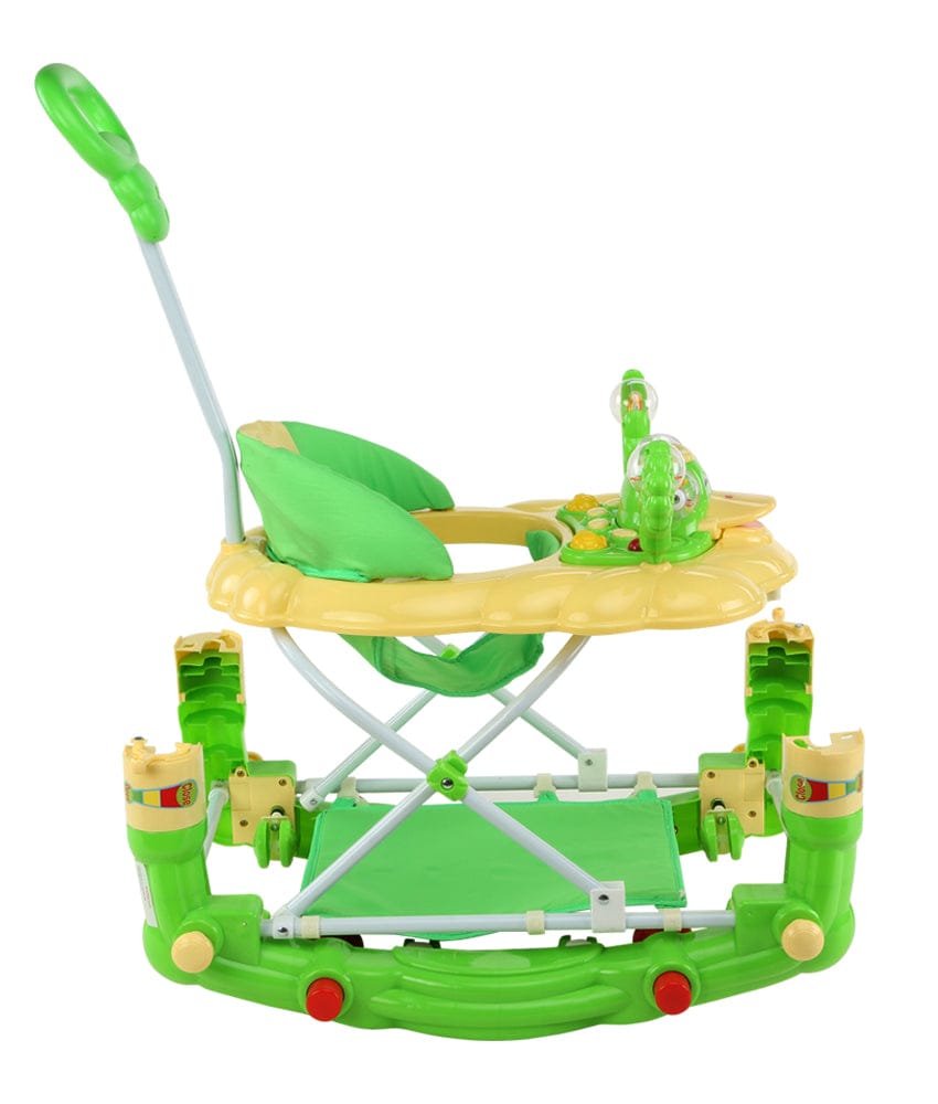 LuvLap Comfy Baby Walker Cum Rocker, Green