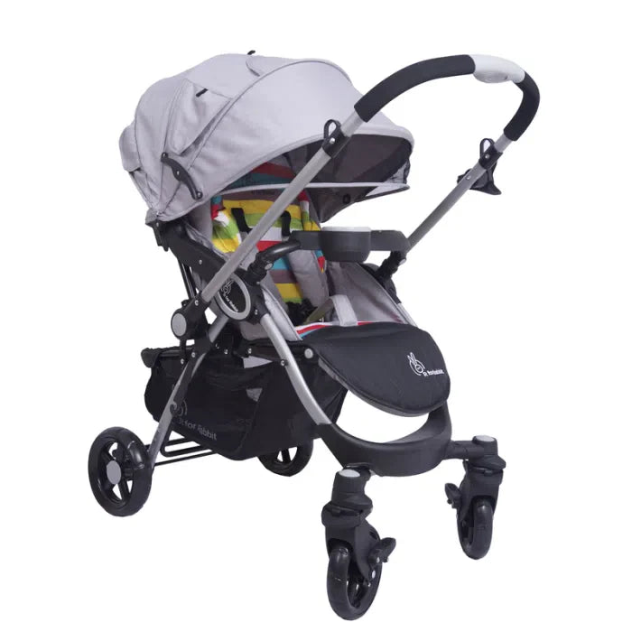 Chocolate Ride Travel System Kids Stroller Easy To Fold, Reversible Handle, Easy Attachment Of Infant Car-Seat