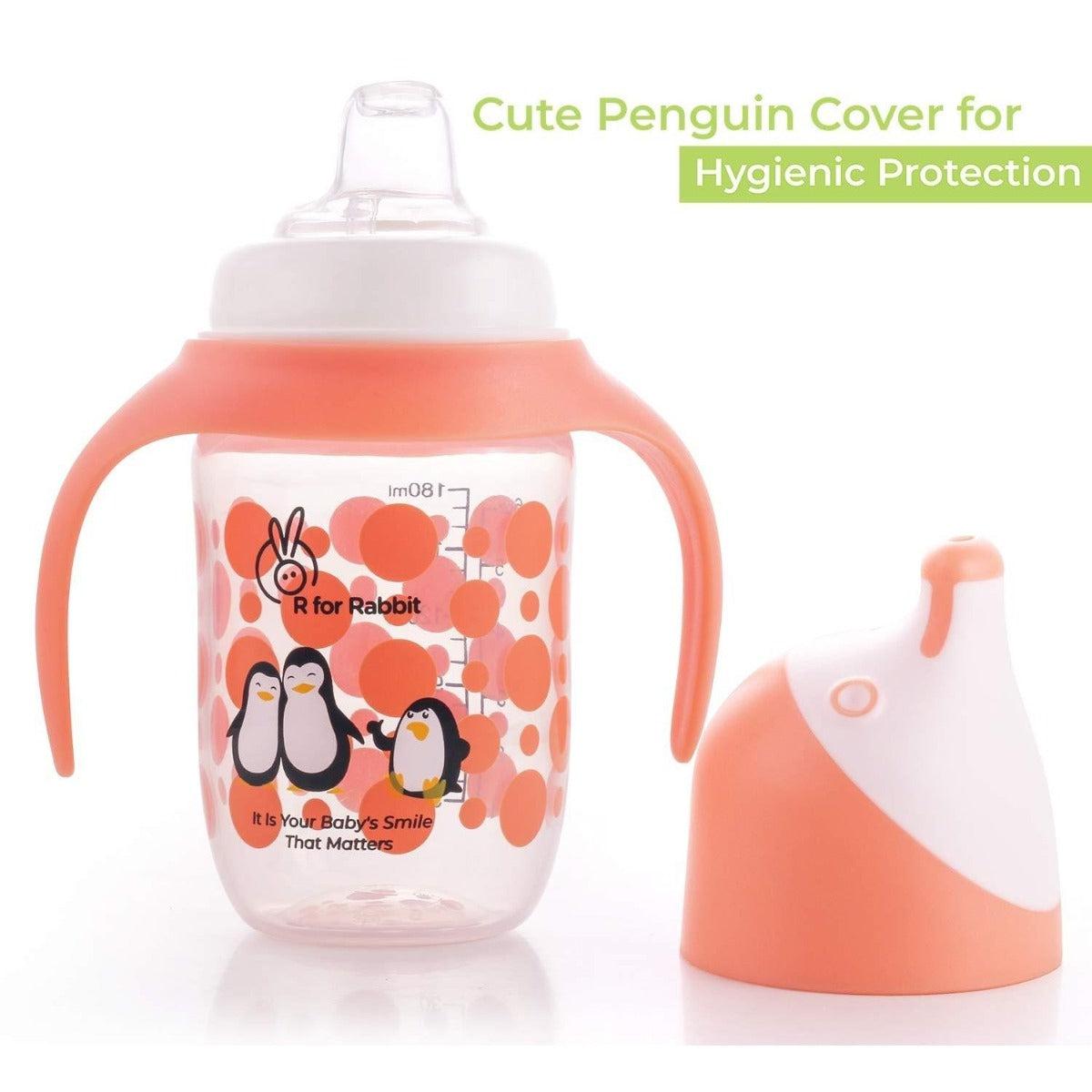R for Rabbit Penguin Spout Cup Sipper Bottle for Babies 180ml