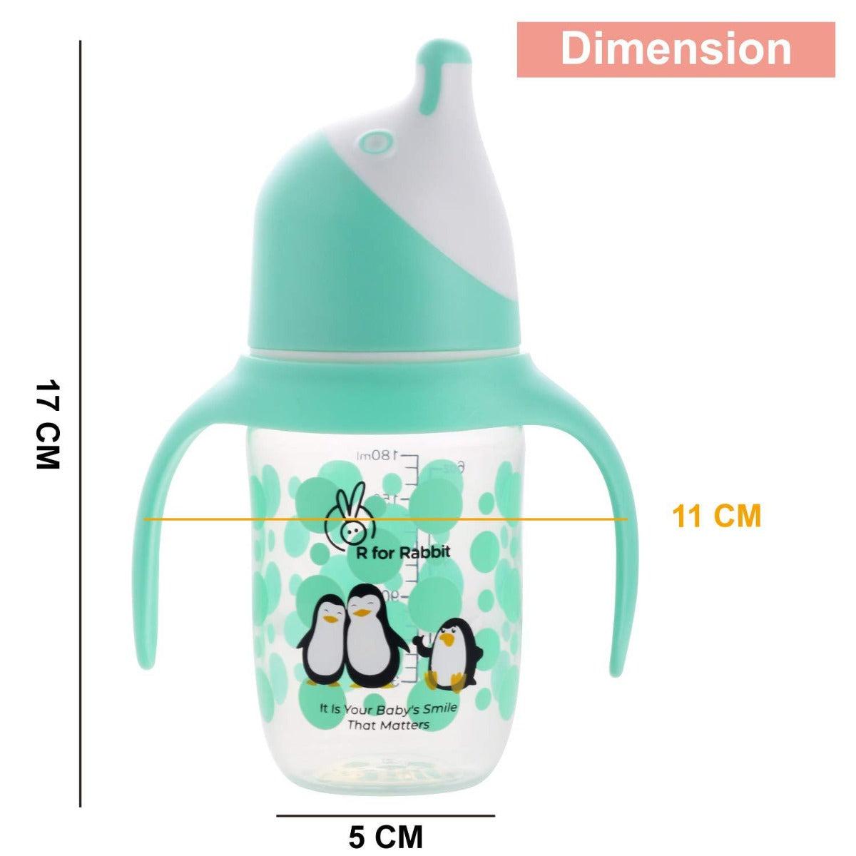 R for Rabbit Penguin Spout Cup Sipper Bottle for Babies 180ml