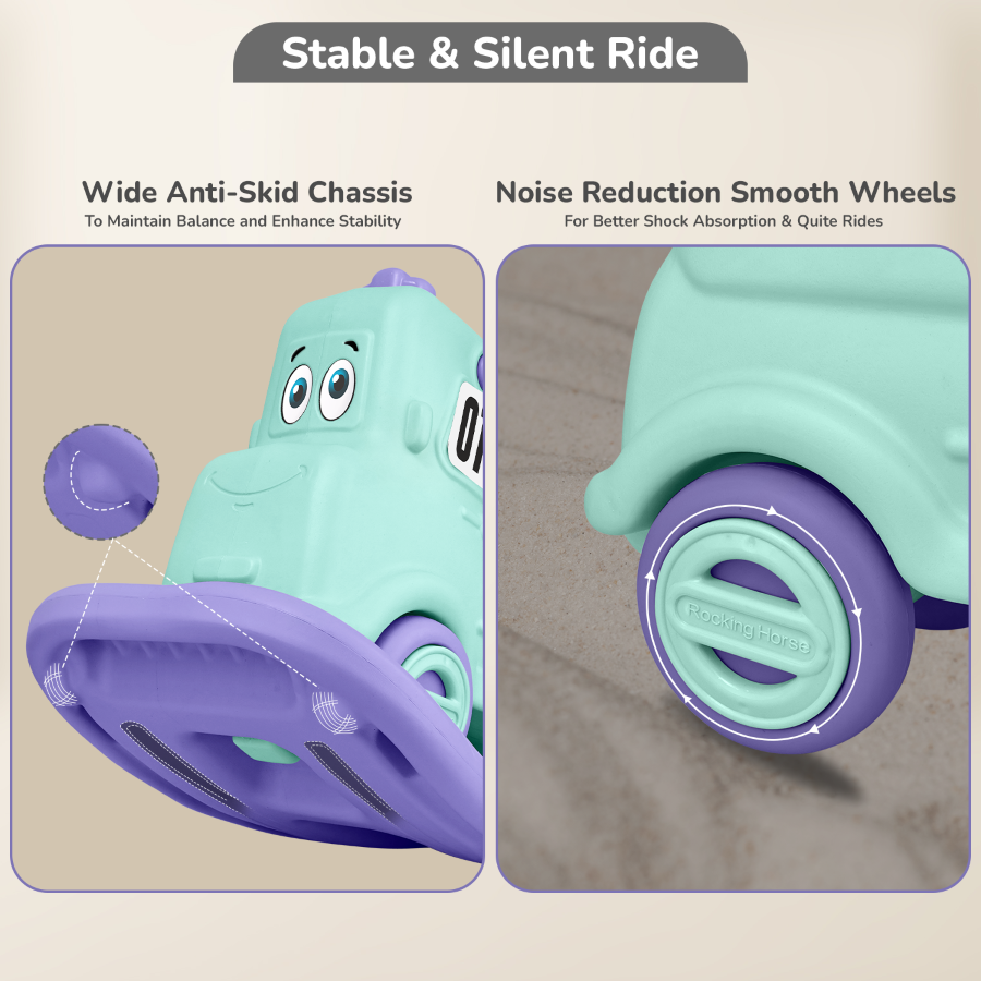 R for Rabbit Rock N Ride 3-in-1 Balance Board, Ride On & Rocker for Kids (1-4 Years)