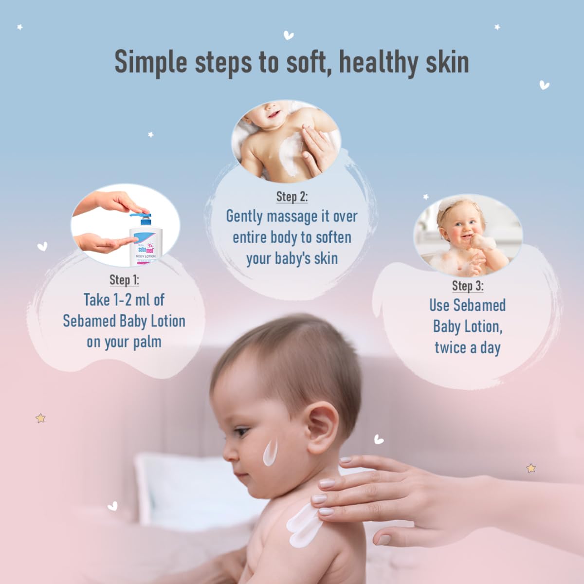 Sebamed Baby Body Lotion 100 ml | pH 5.5 | Daily Moisturisation | Ideal for Dry Baby Skin