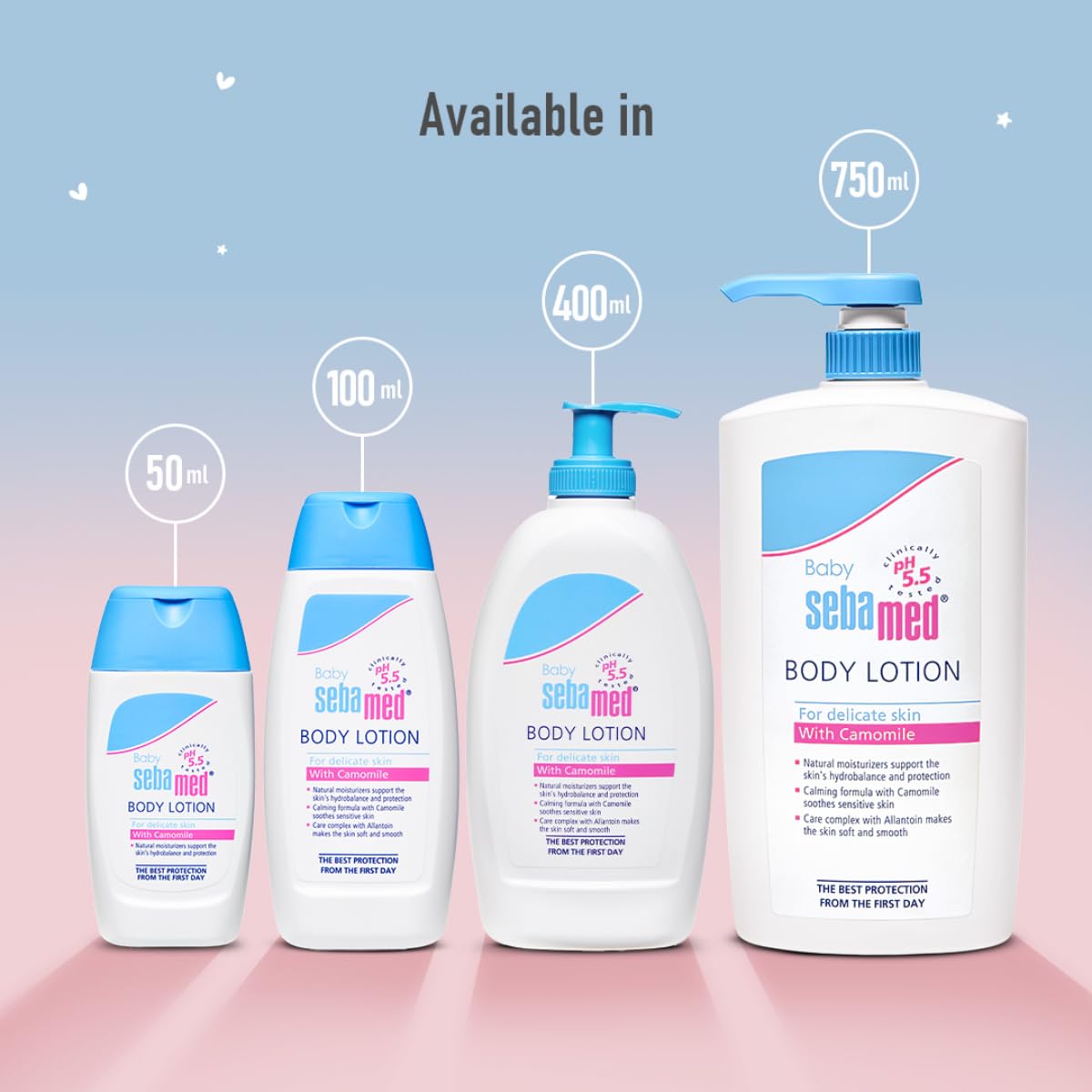 Sebamed Baby Body Lotion 100 ml | pH 5.5 | Daily Moisturisation | Ideal for Dry Baby Skin