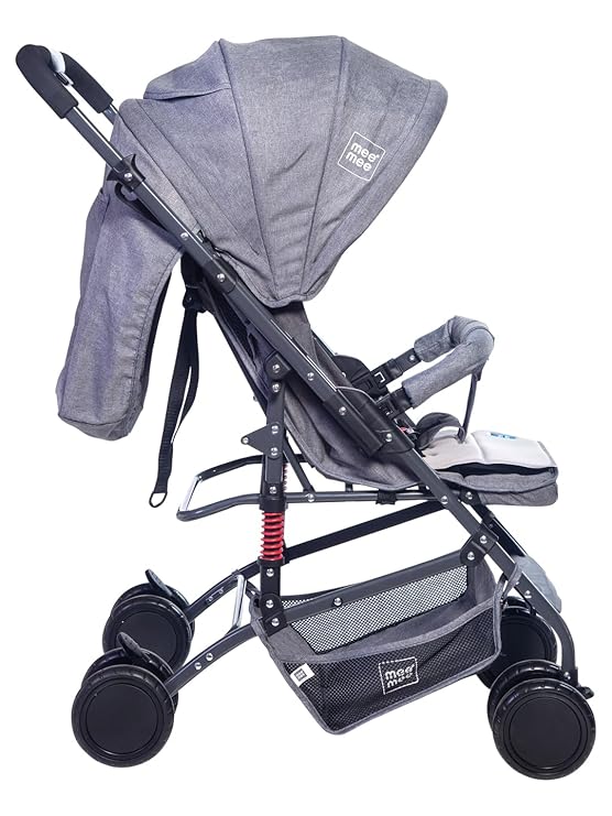 Mee Mee Easy to Push Baby Pram with Quick One-Hand Folding