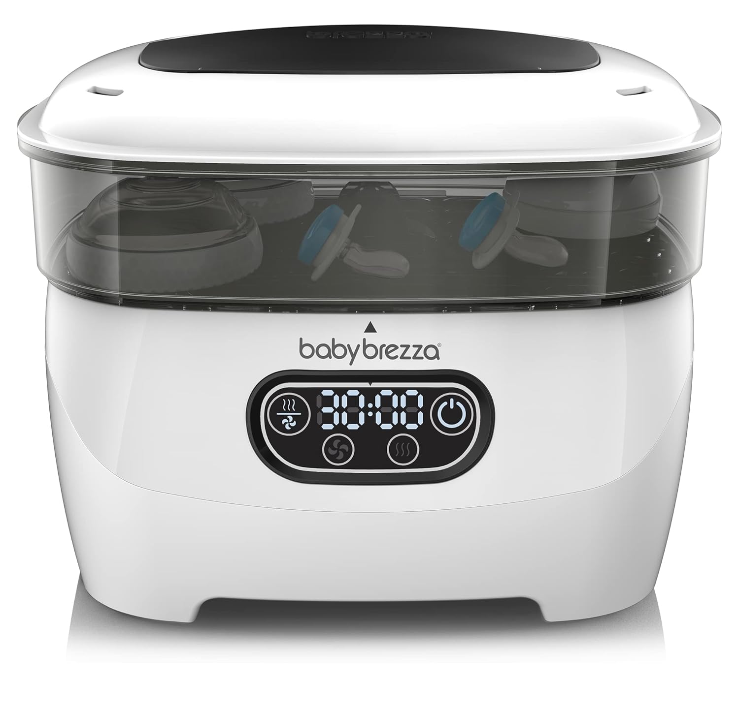 Baby Brezza Baby Bottle Sterilizer and Dryer Advanced Electric Steam Sterilization Machine Universal Sterilizing for All Bottles: Plastic + Glass + Pacifiers + Breast Pump Parts - HEPA Filtration