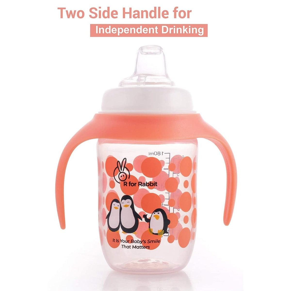 R for Rabbit Penguin Spout Cup Sipper Bottle for Babies 180ml