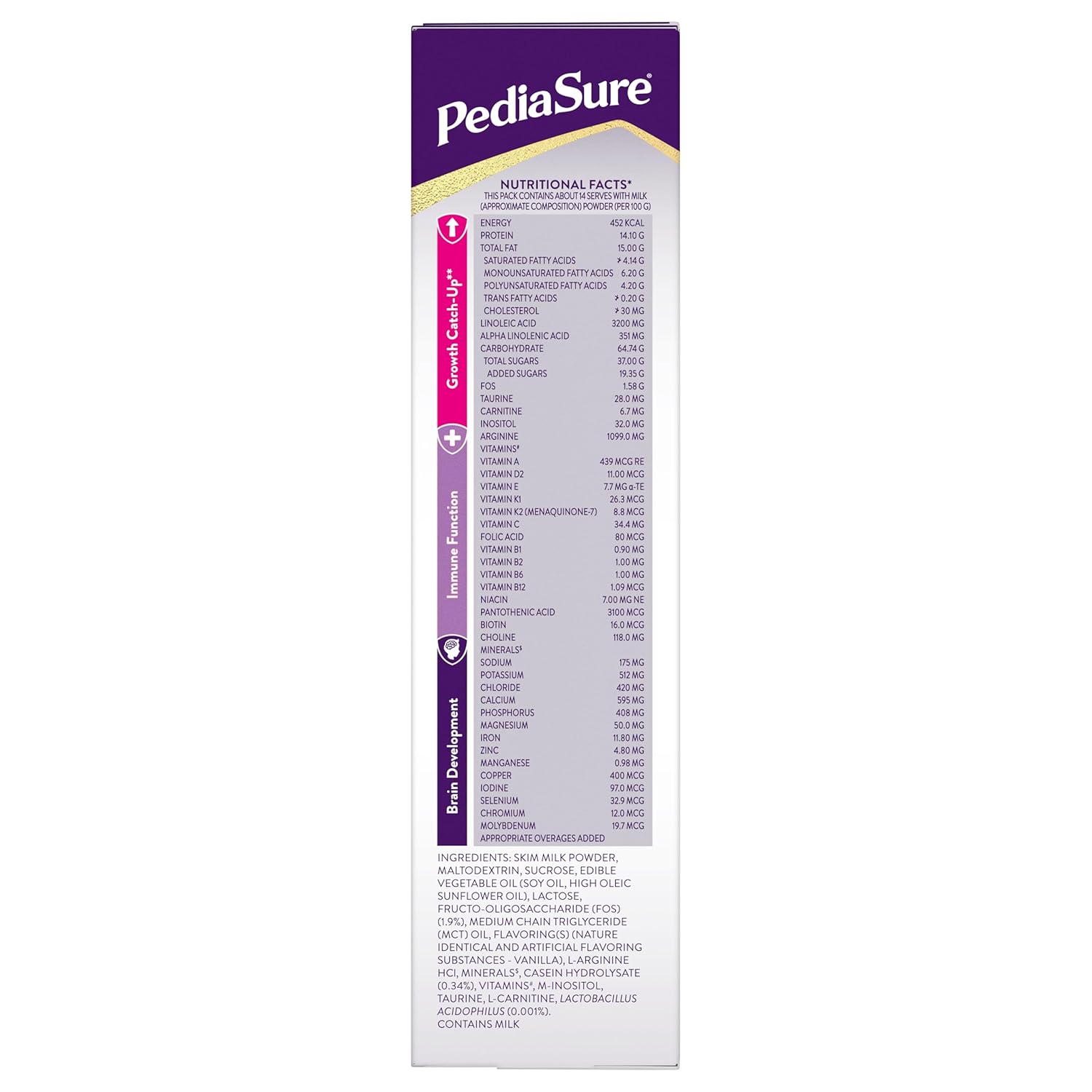 Pediasure Health and Nutrition Drink Powder 200g, Vanilla,Scientifically Designed Nutrition for Supporting Kids Growth